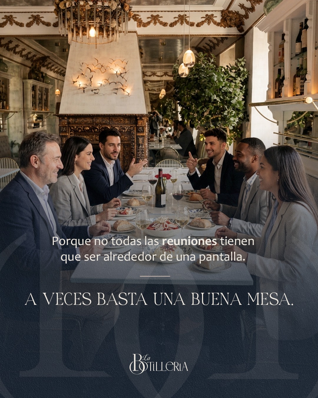 No todas las reuniones necesitan una pantalla.
A veces, una buena mesa es suficiente para que las ideas fluyan y la conv