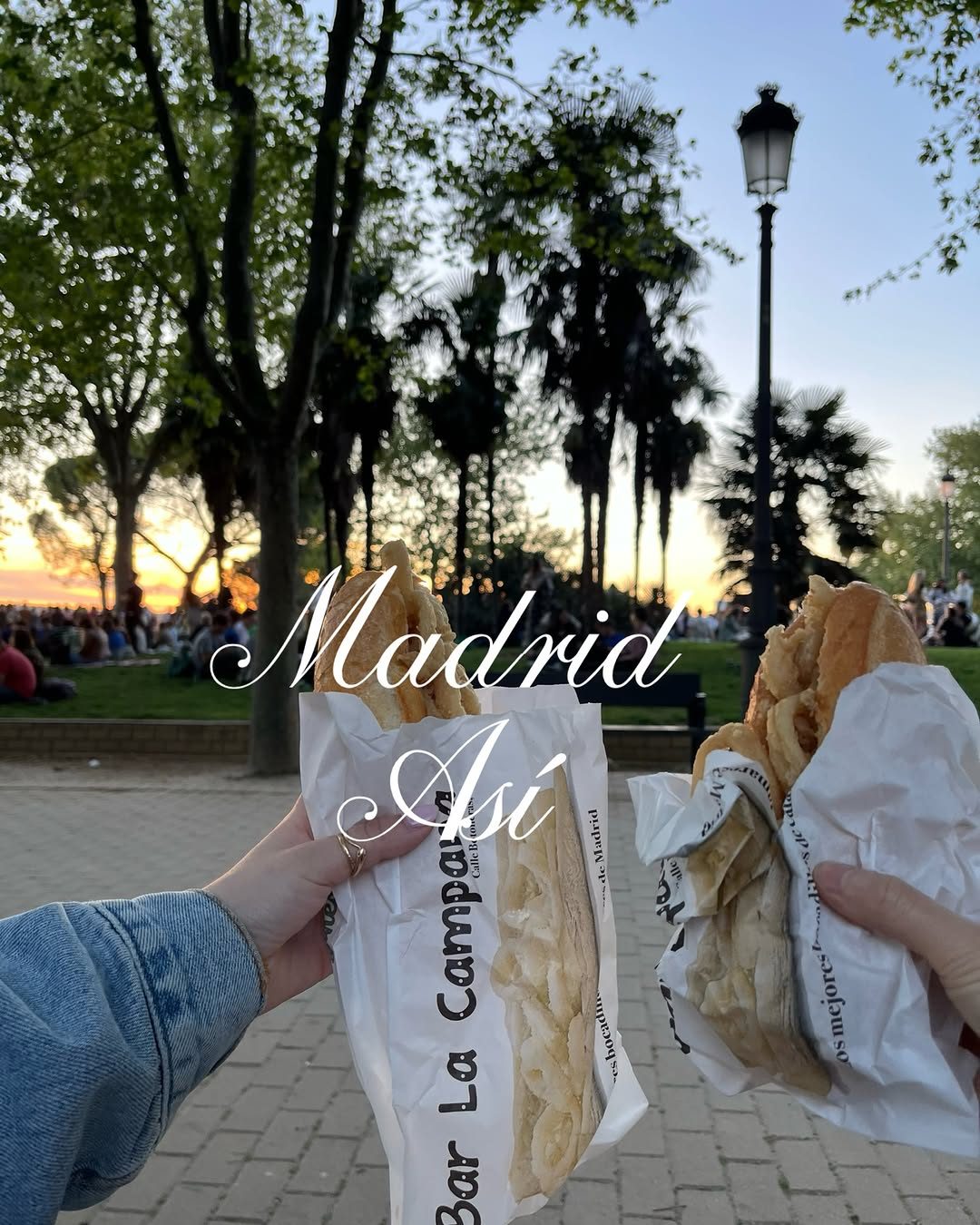 ¿Que mejor que un bocadillo de calamares de @lacampana.oficial ?
#madrid #calamares #lacampana #atardecer #bicadillos