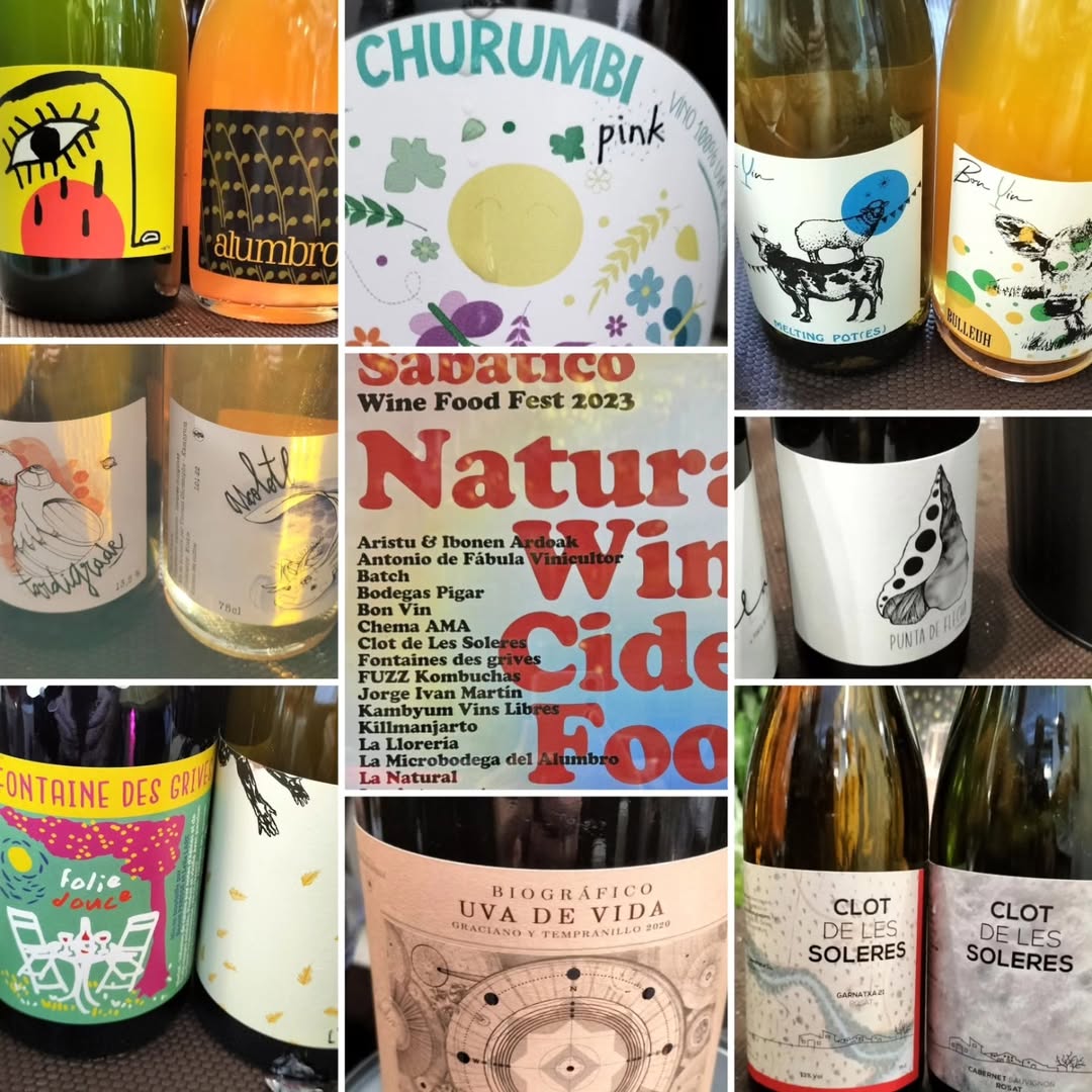 Ayer pasé una jornada dominical rodeada de muy buenas propuestas de vinos naturales en muy buena compañía gracias a @_sa