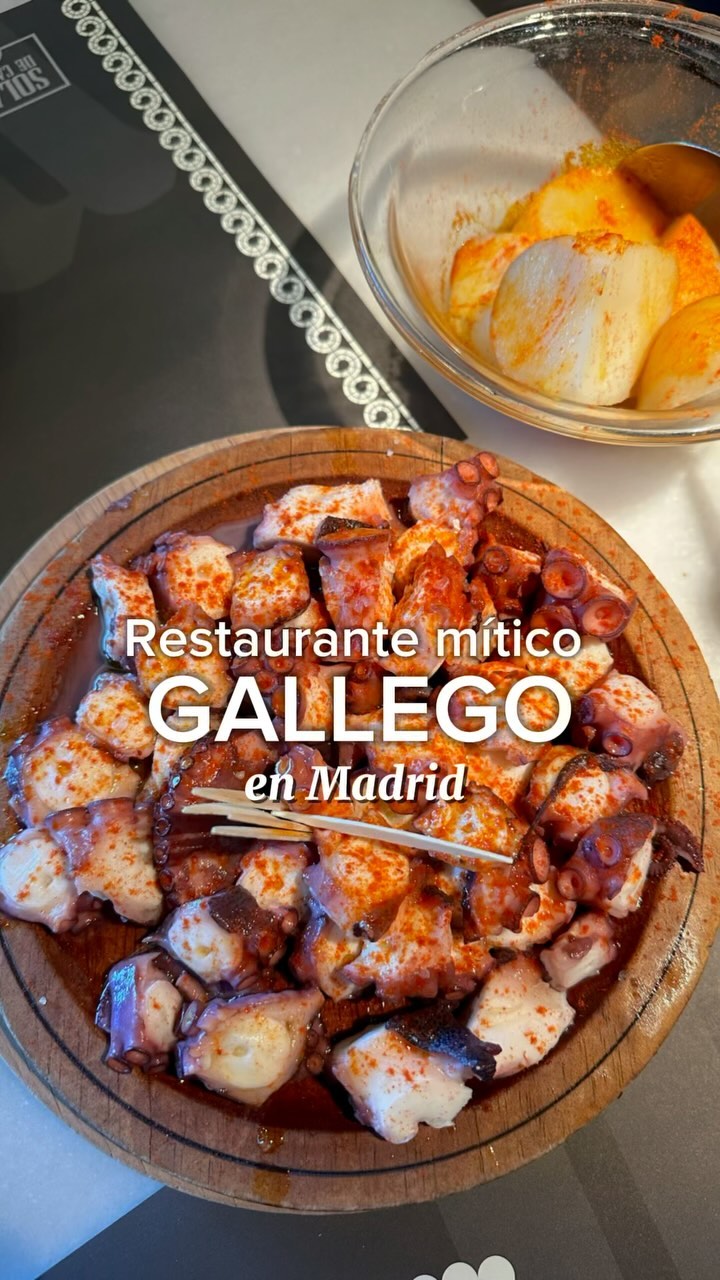Restaurante mítico gallego en Madrid 🐙

✨Platos típicos gallegos, de los que nos gustan a todos,  elaborados con el mejo
