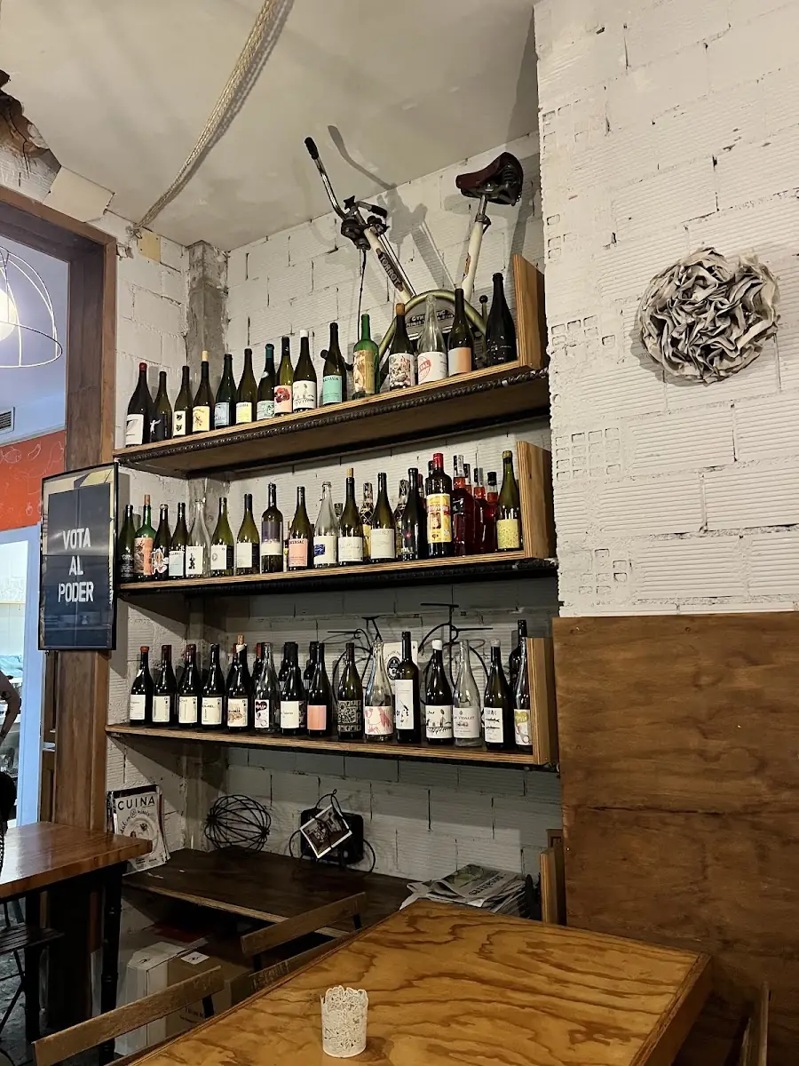 The natural-wine bar at La Infame
