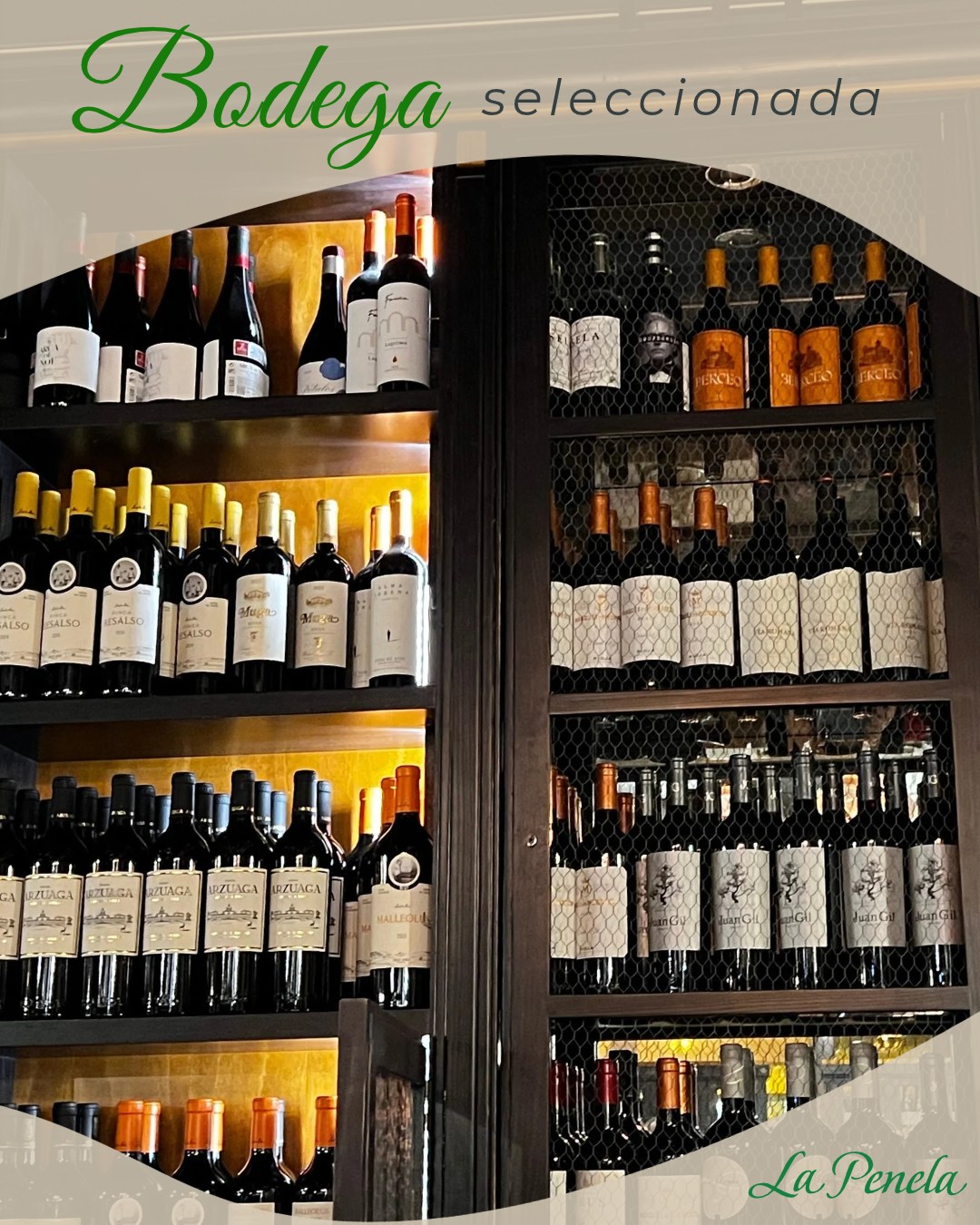 En La Penela, la bodega es parte esencial de la experiencia.👌🏻
Por eso nuestra carta de vinos reúne una selección ampli