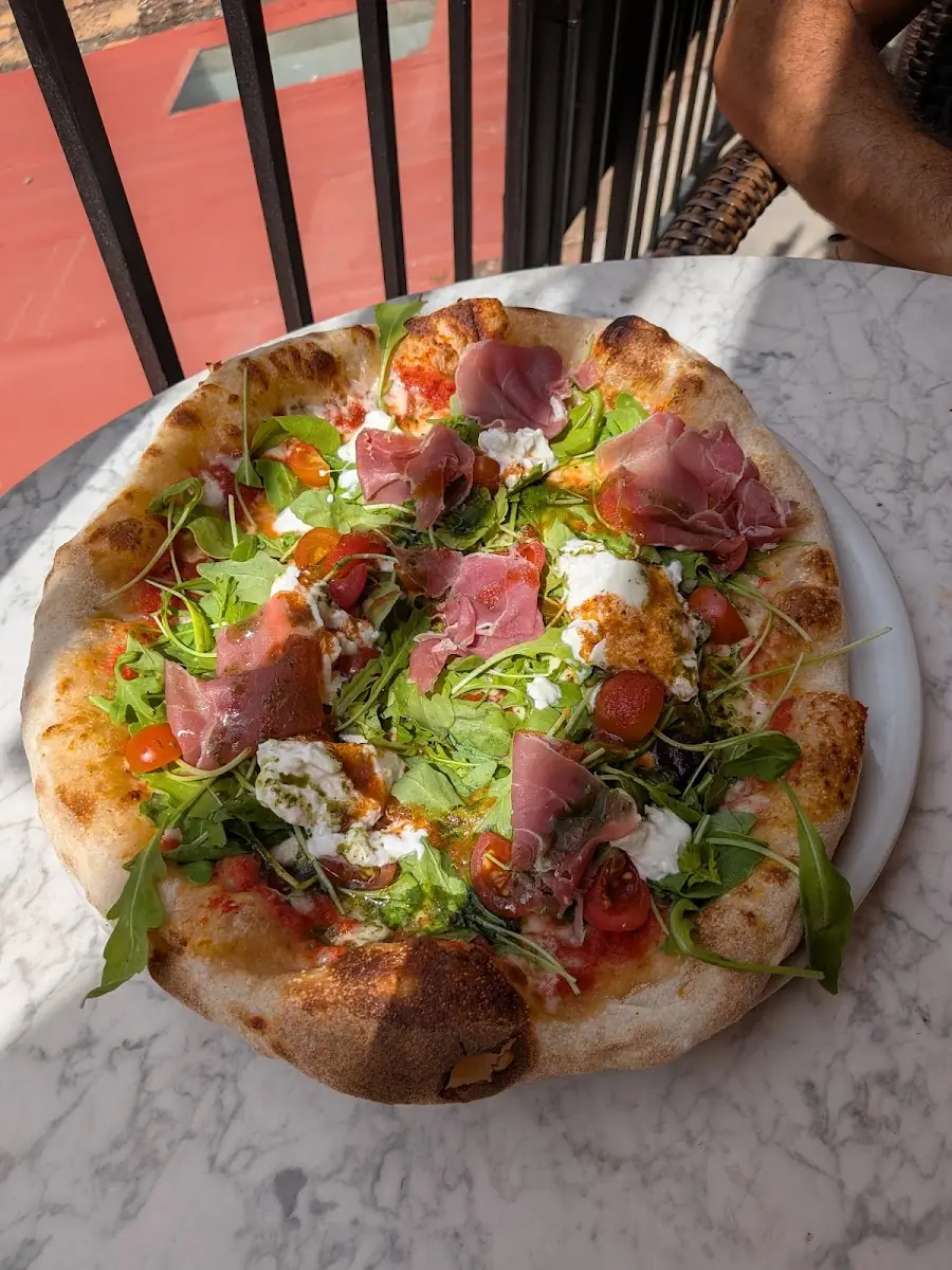 Pizza at La Trattoria Deia