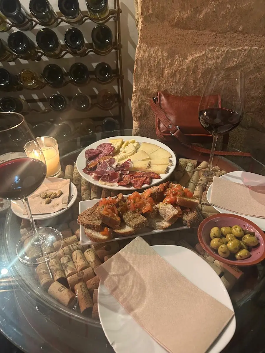 Wine with a tapas spread at La Vinya de Santa Clara