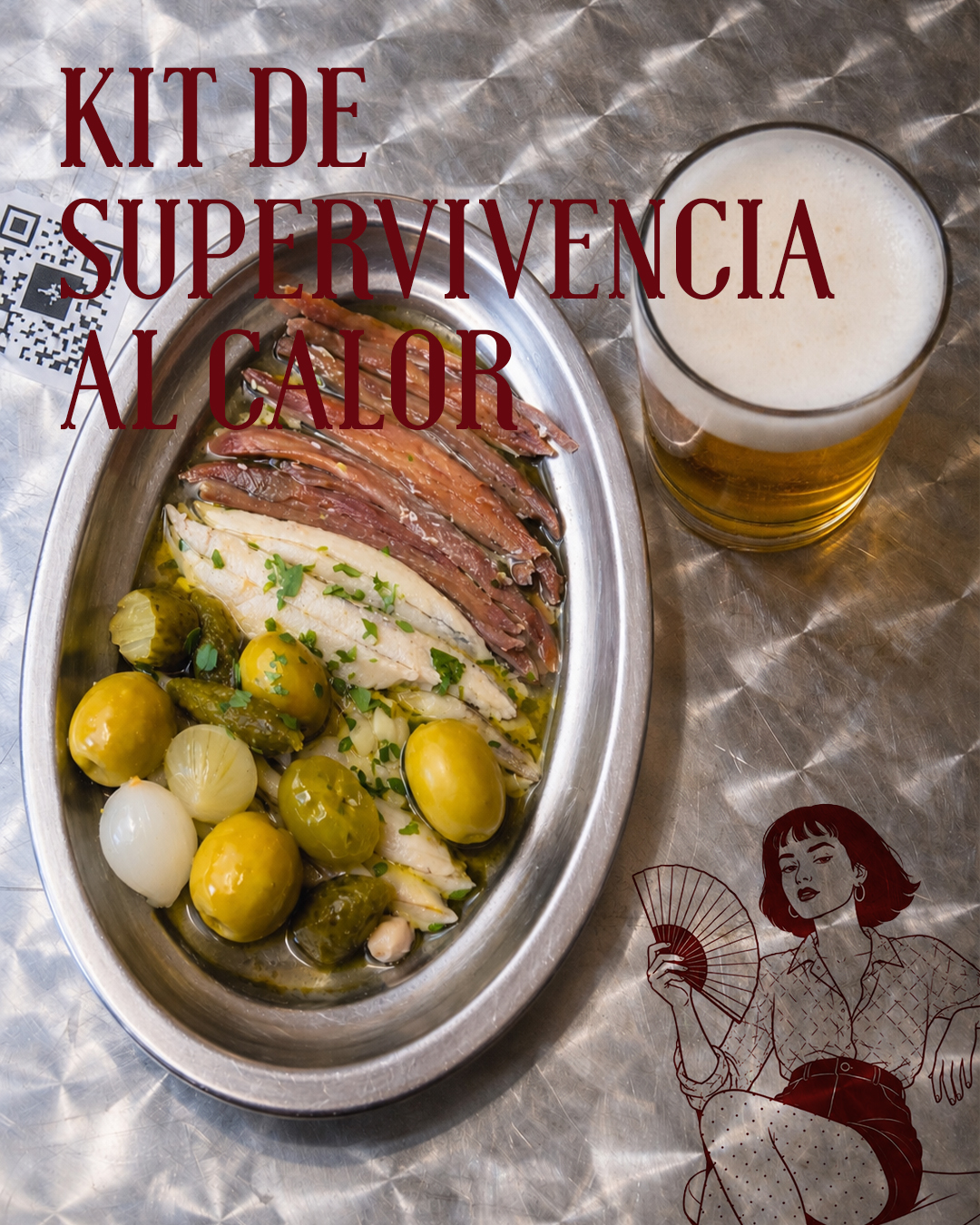 Cuando el calor aprieta, ponemos los medios para combatirlo 😎
·
·
·
#veranoenmadrid #vermut #aperitivo #chamberi #terrac