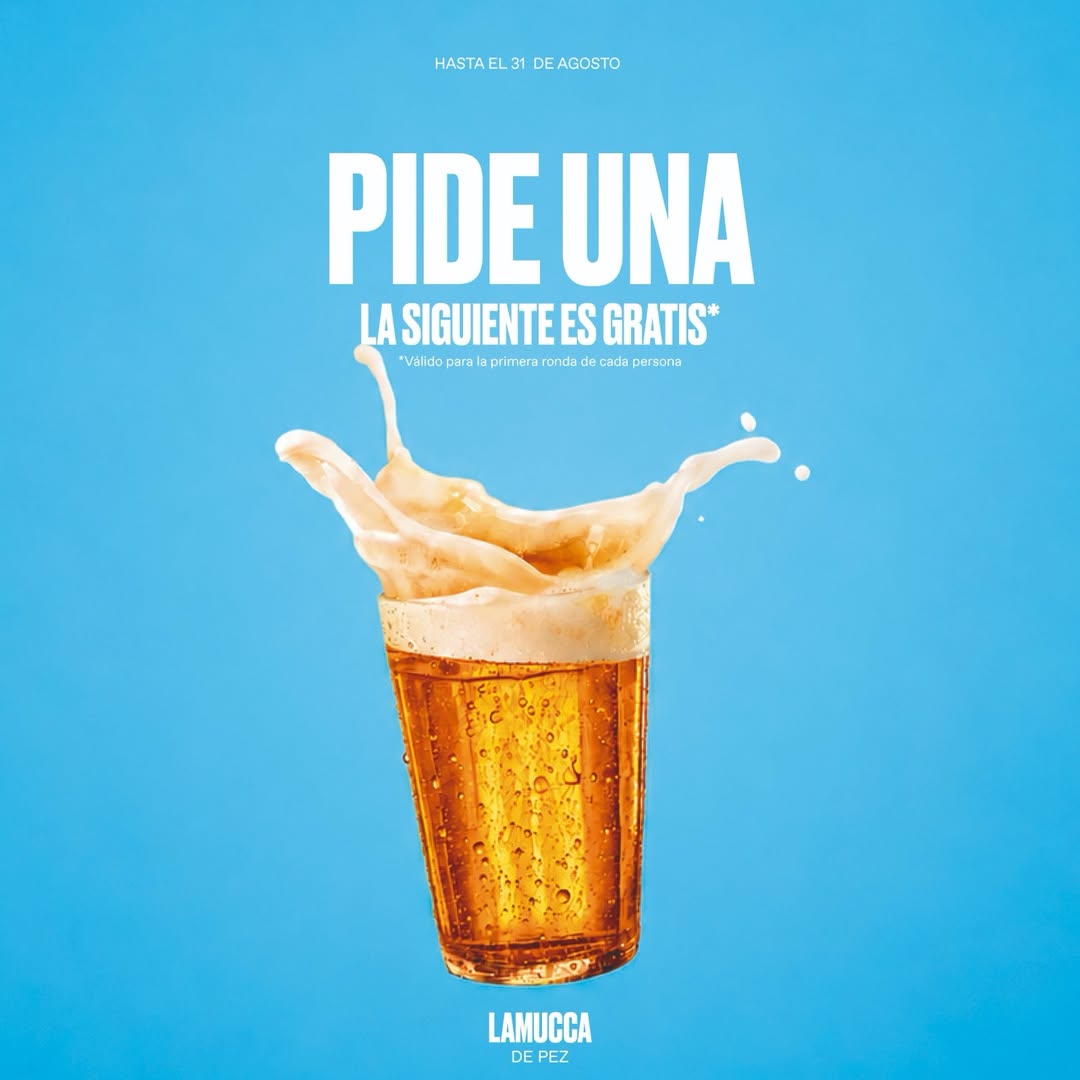 Una cerveza lleva a otra. Y esta vez no es una forma de hablar. 🍺
Pide una cerveza y la siguiente corre de nuestra cuen