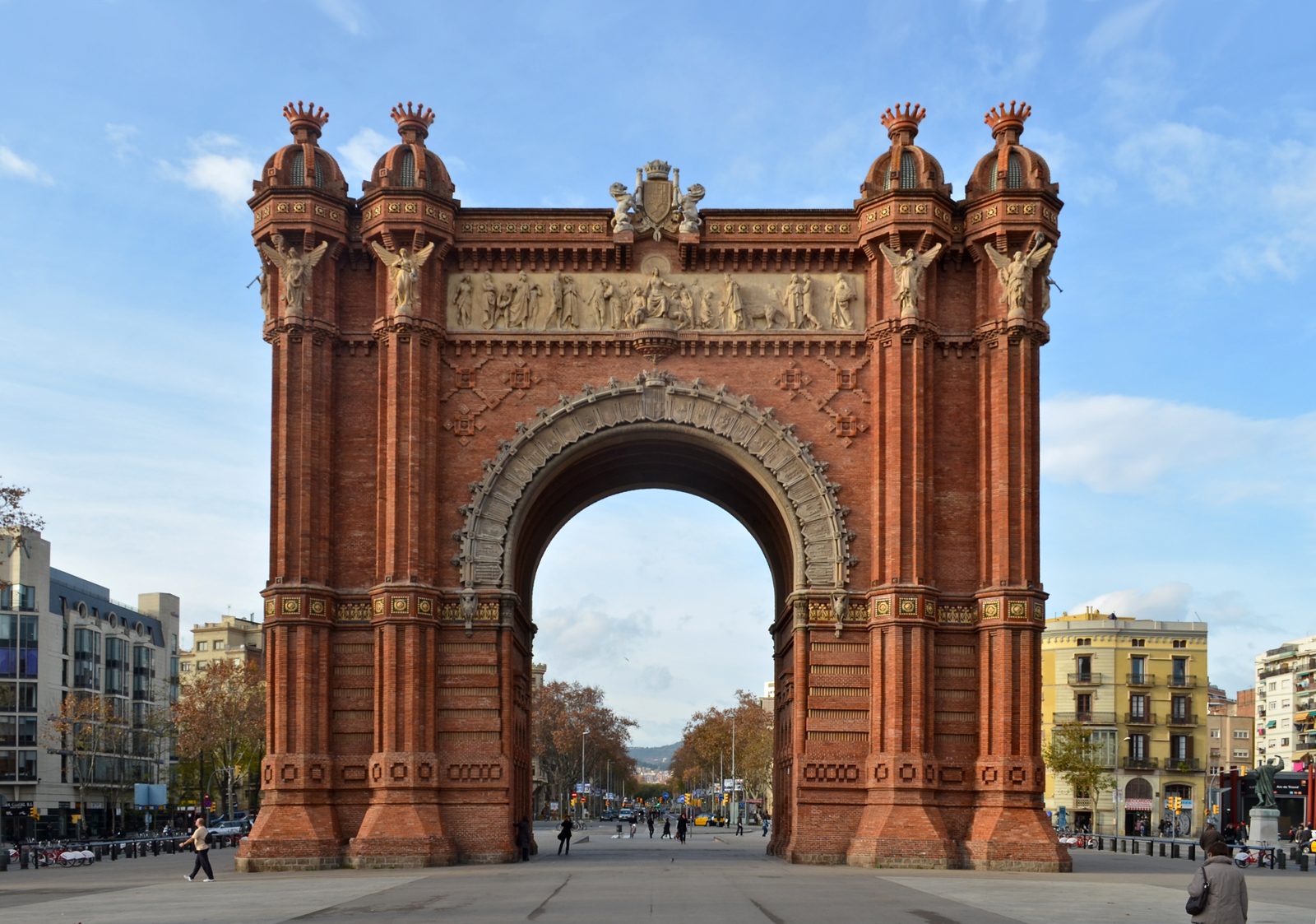 Arc de Triomf, monument in Barcelona, Spain