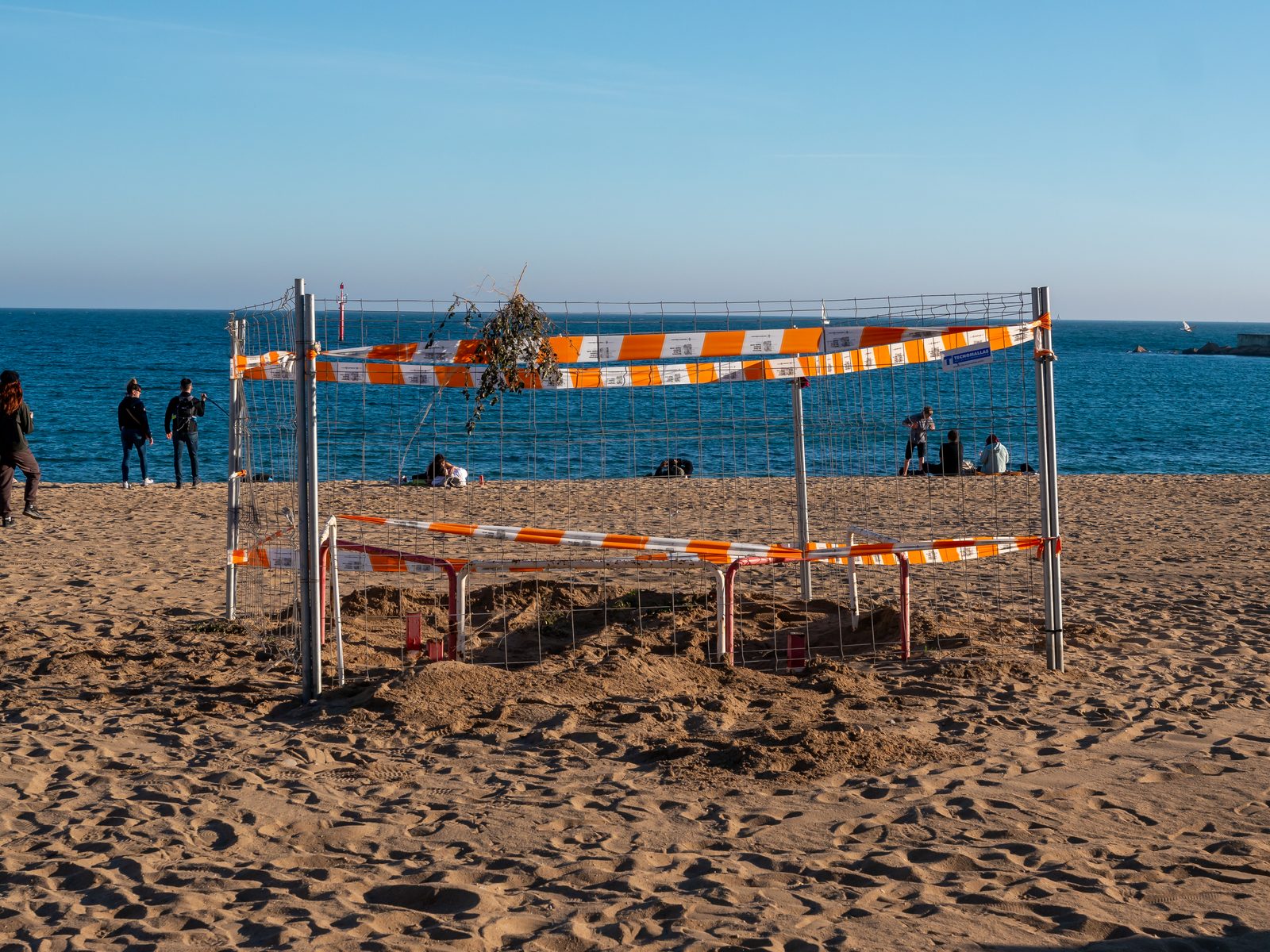 Barceloneta Beach in Barcelona, Spain