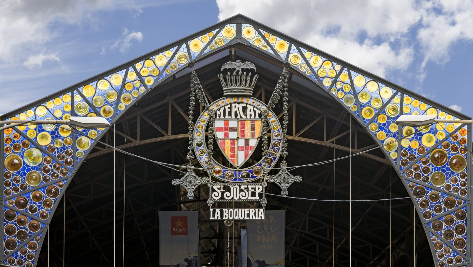La Boqueria, food market in Barcelona, Spain