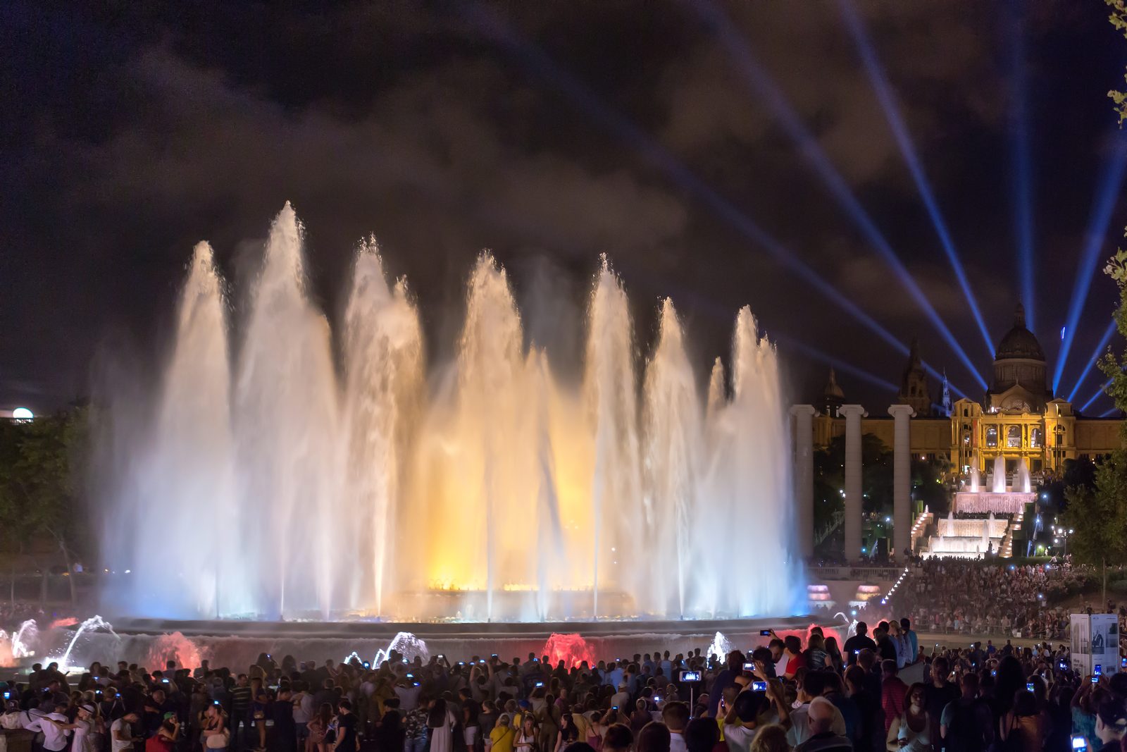 Magic Fountain of Montjuïc in Barcelona, Spain