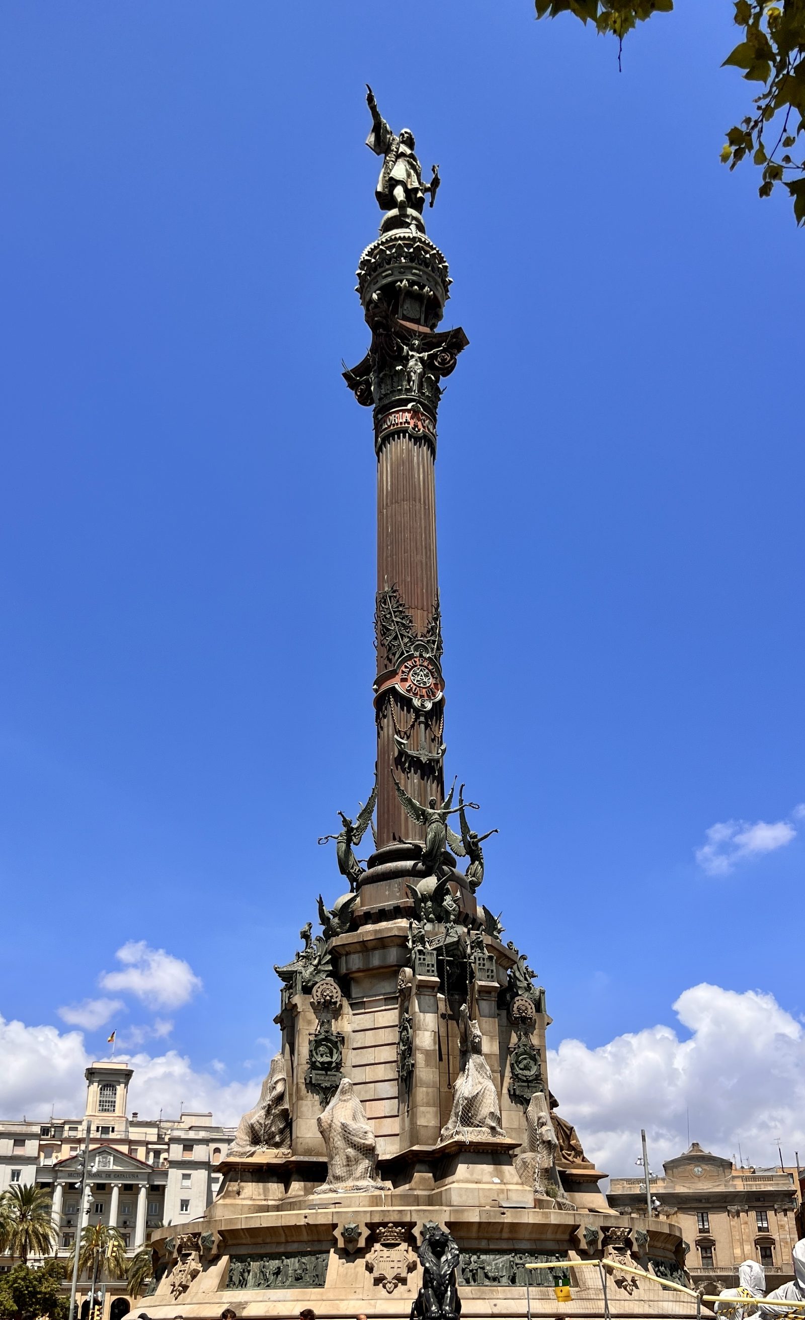 Mirador de Colom, monument in Barcelona, Spain