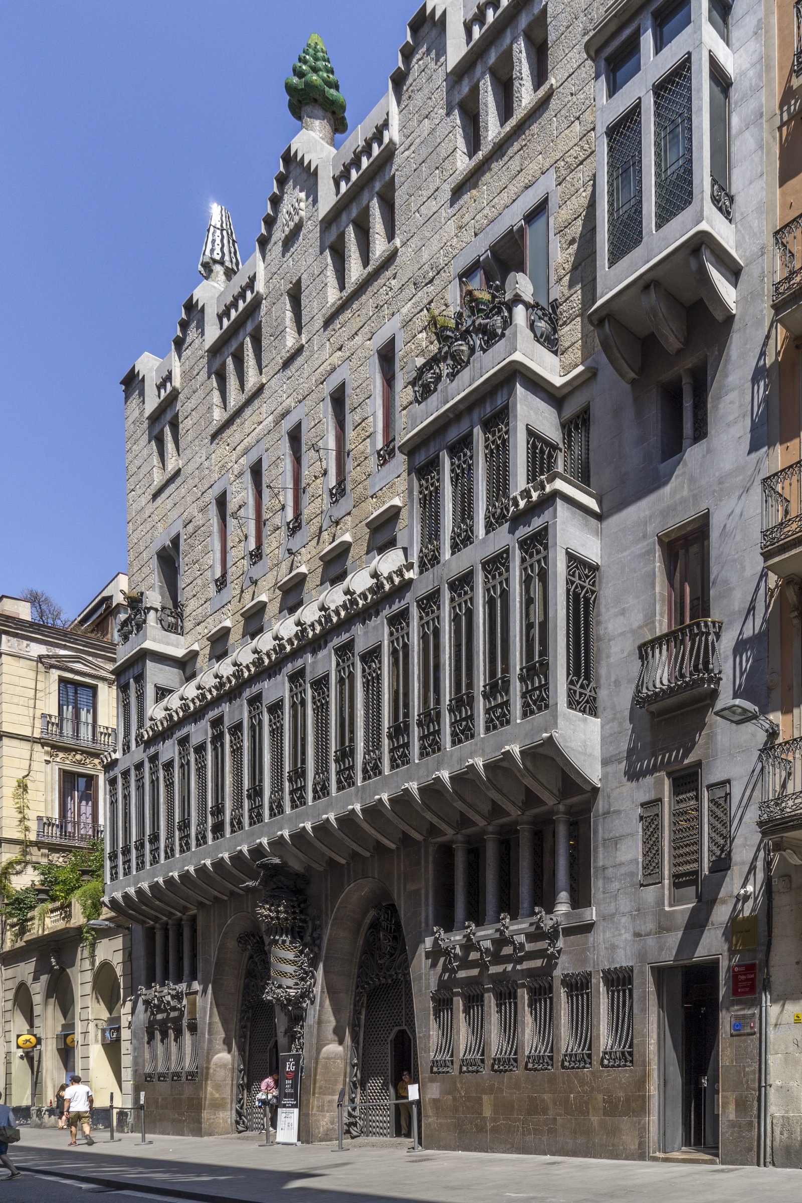 Palau Güell, modernist mansion in Barcelona, Spain