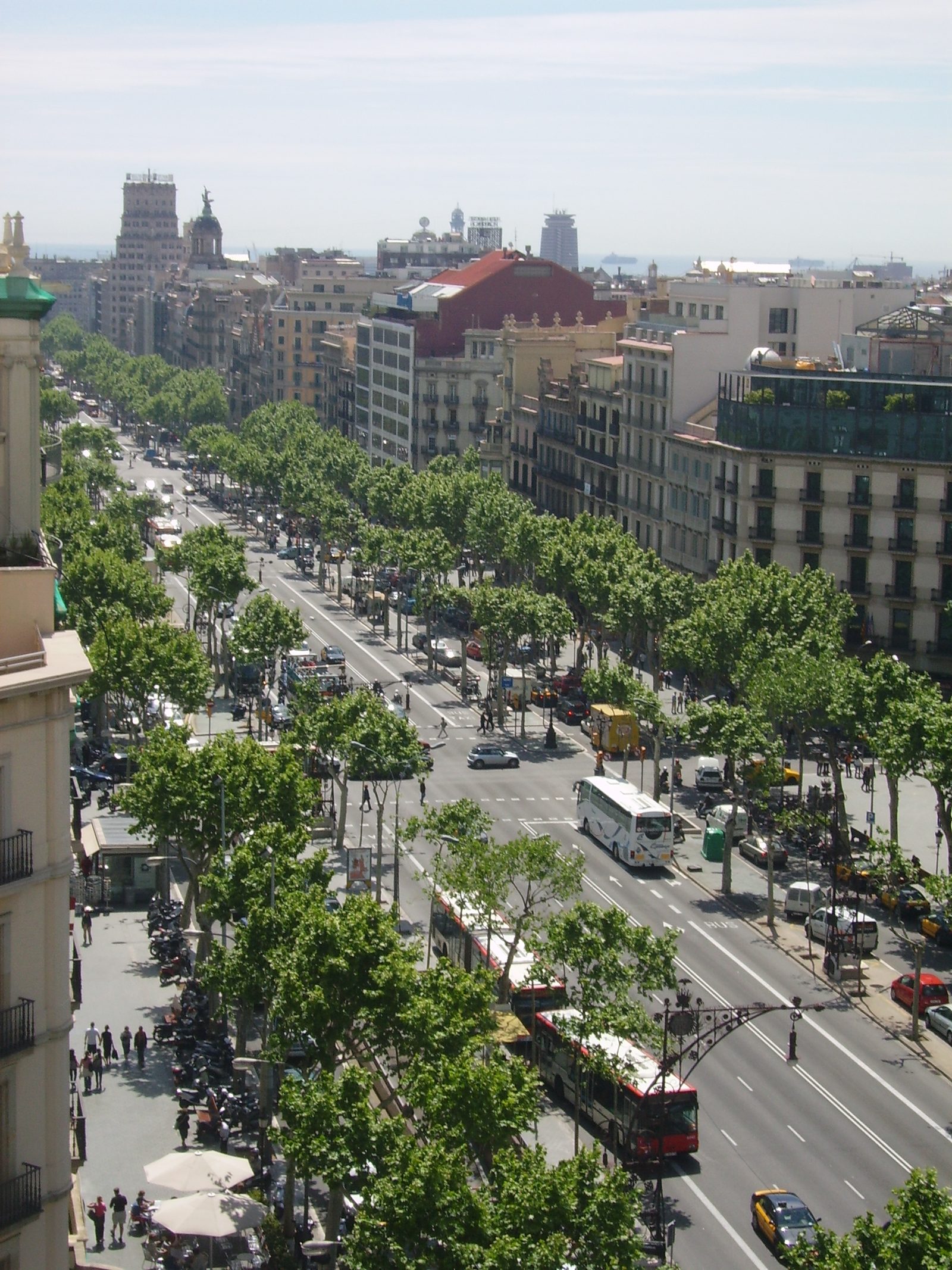 Passeig de Gràcia, avenue in Barcelona, Spain