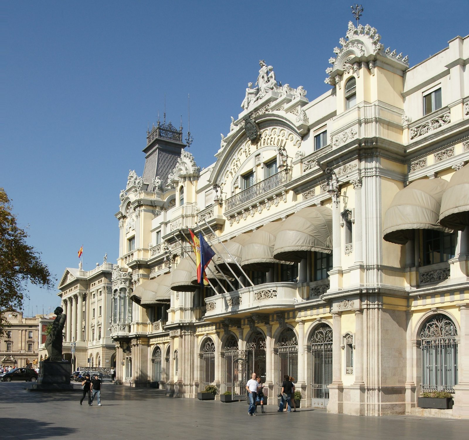Port Vell, harbour in Barcelona, Spain
