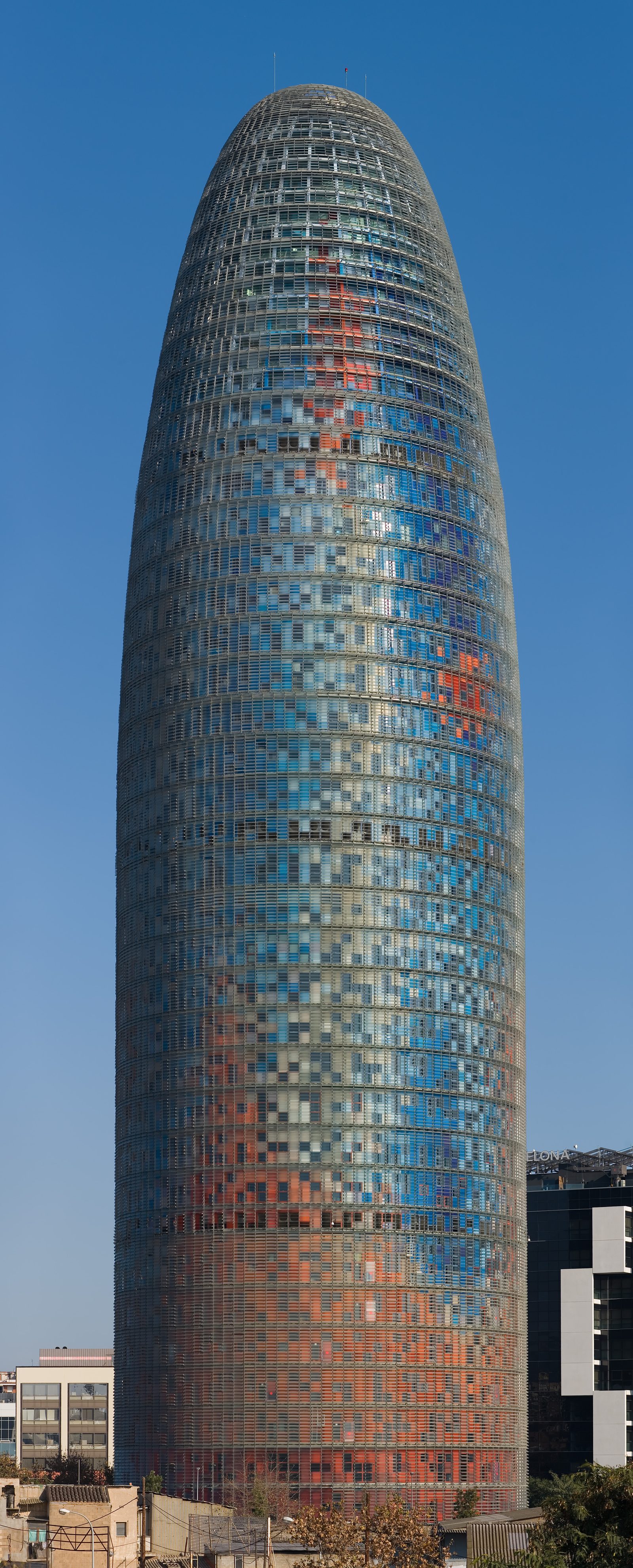 Torre Glòries, skyscraper in Barcelona, Spain