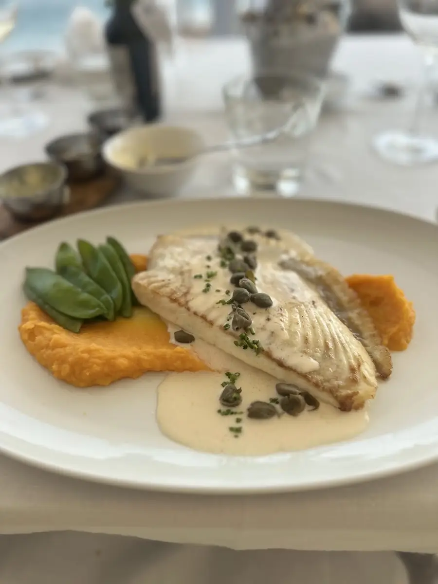 Fish course at Las Terrazas del Bendinat