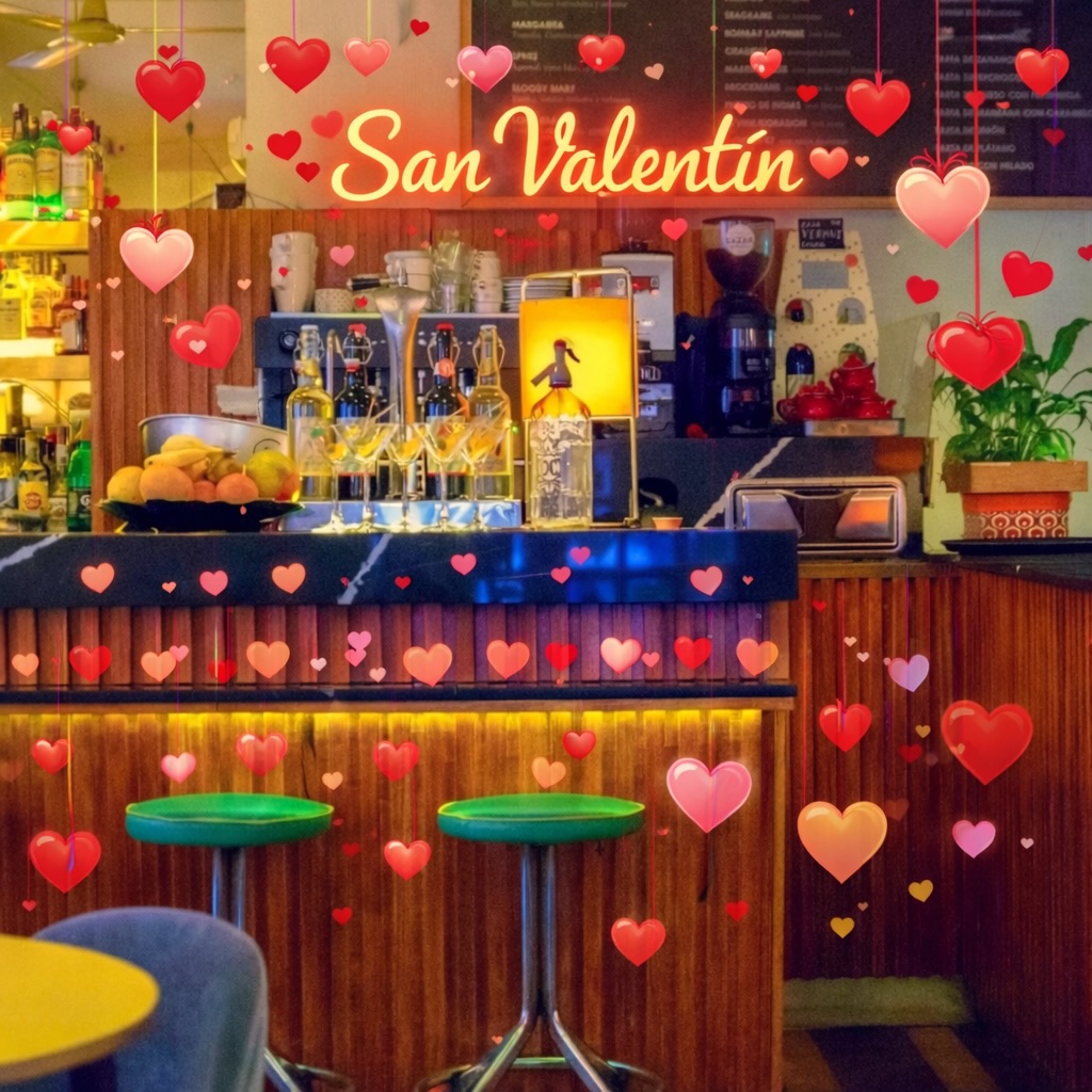 Mañana es San Valentín… y en Lolina ya tenemos el plan listo 💘 
Luces cálidas, buena música y copas para brindar como se