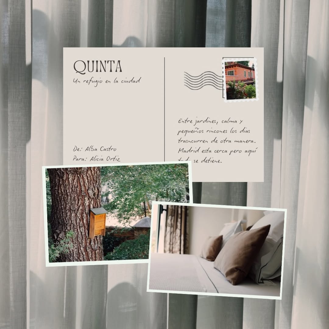Aquí, entre jardines y habitaciones tranquilas, Madrid parece quedar un poco más lejos. #HotelQuintaDeLosCedros
Hoy des