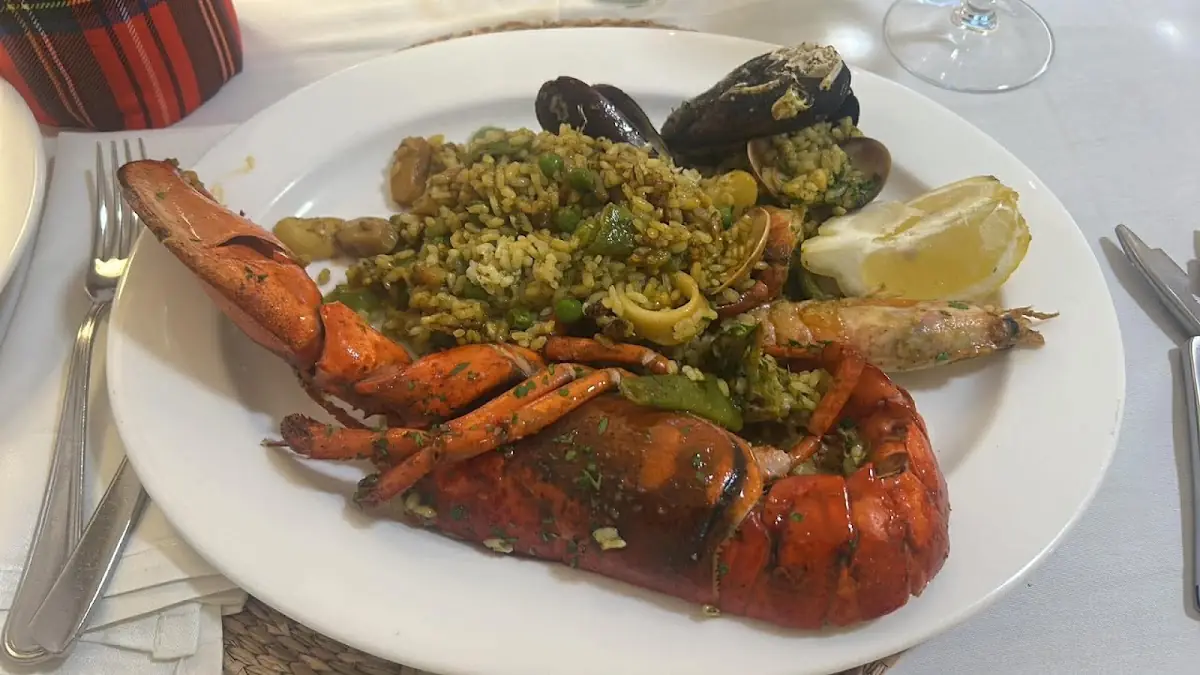Lobster with rice at Zarzales