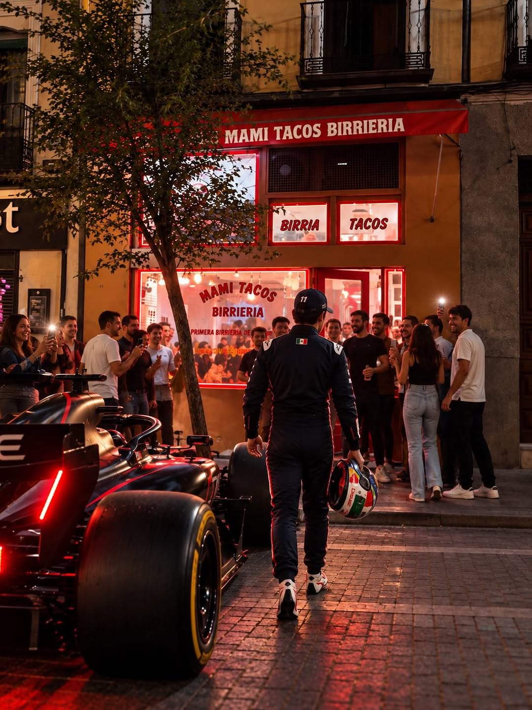 El @schecoperez ya terminó sus entrenamientos y se vino por sus tacos🌮

Aguante tantito, mi Checo, que su orden ya sale.