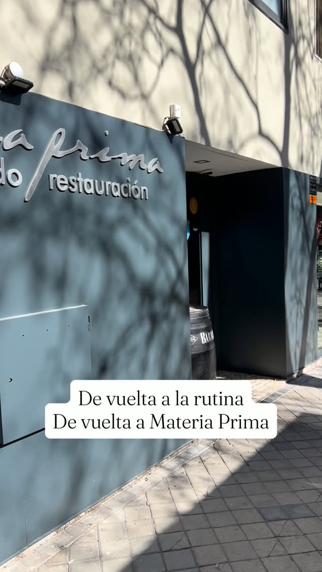 Volver a la rutina también puede saber bien. 🐟
Materia Prima.
#restaurantesmadrid #materiaprima