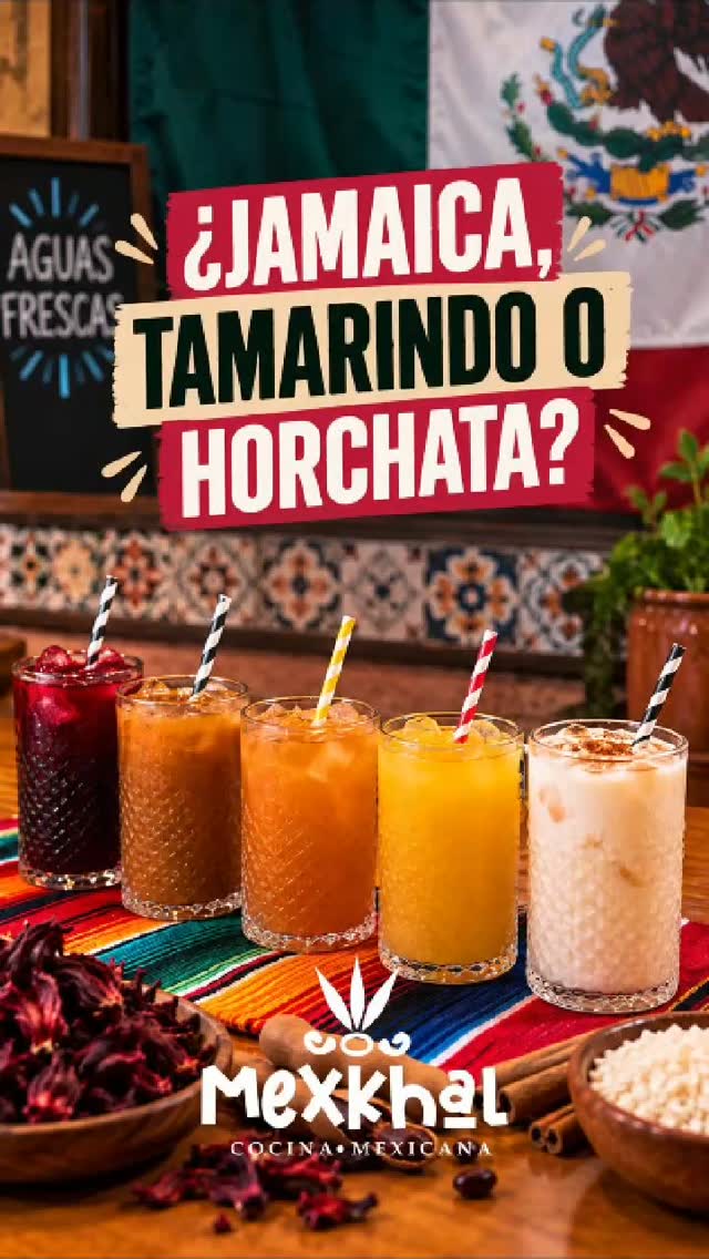 ¿Jamaica, tamarindo o horchata? 🇲🇽🥤 Difícil elegir cuando cada una sabe tan diferente.
Las aguas frescas mexicanas son