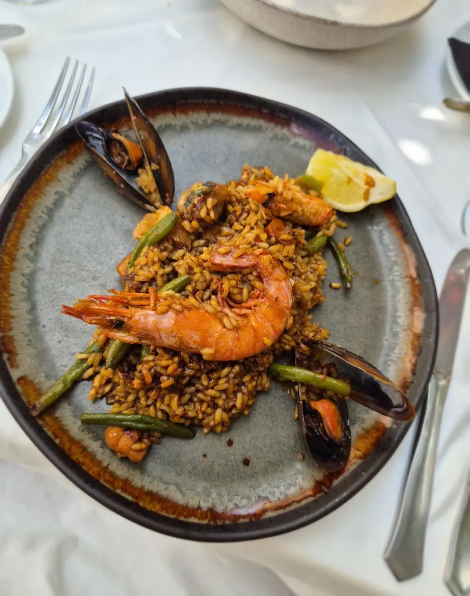 Arroz with prawns at Na Ruixa