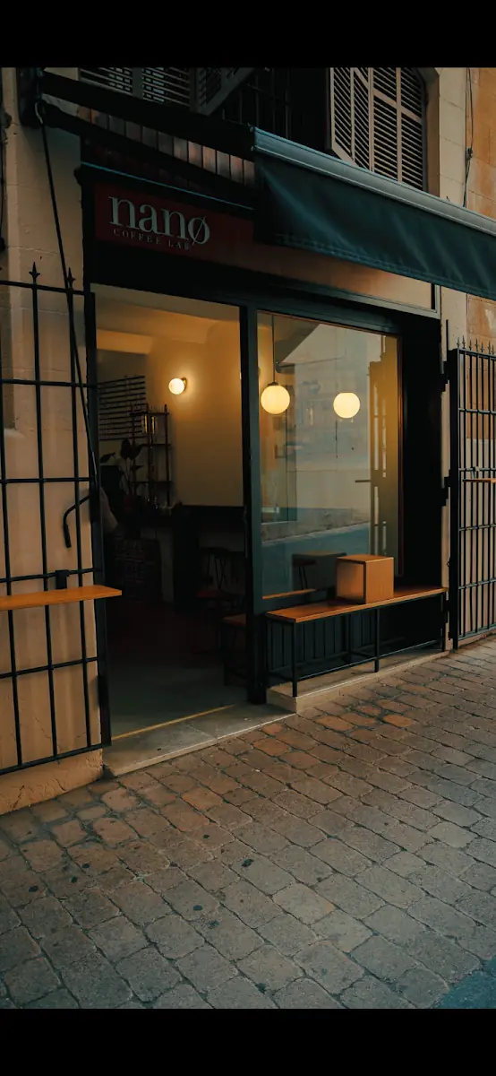 The Nano Coffee Lab storefront in Palma