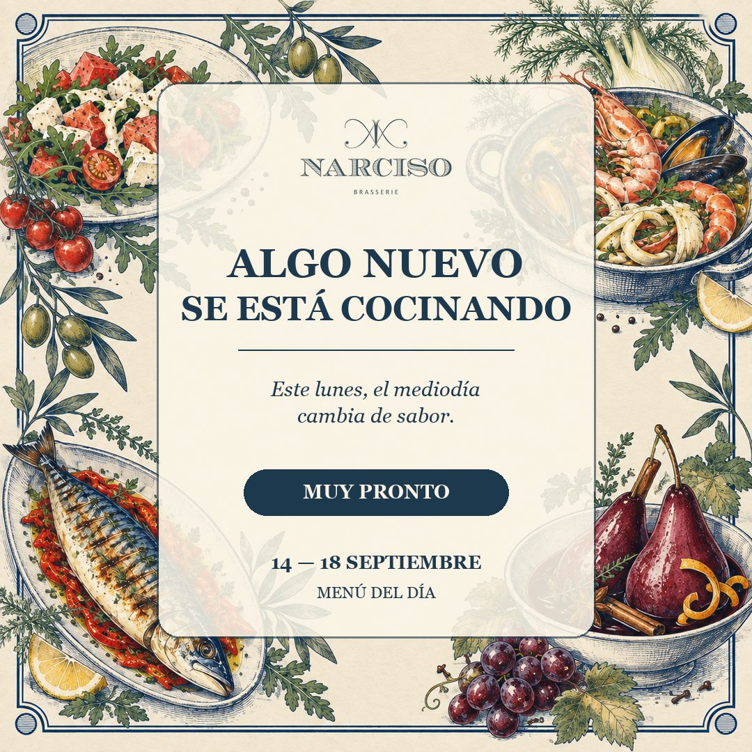Plot twist: tu pausa del mediodía acaba de encontrar su nuevo plan. 👀🍽️
Algo nuevo se está cocinando en Narciso. Del 14