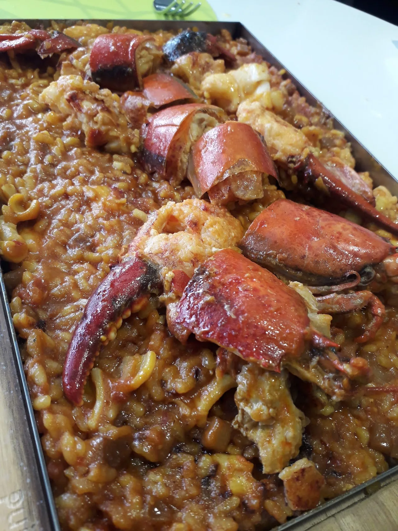 Seafood stew with crab claws in a rich sauce