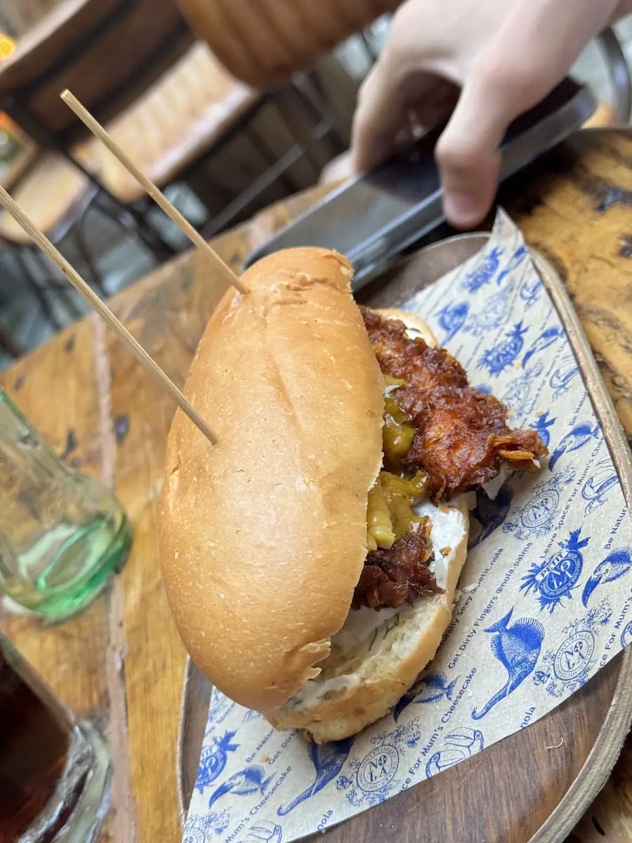 A po'boy sandwich at Nola