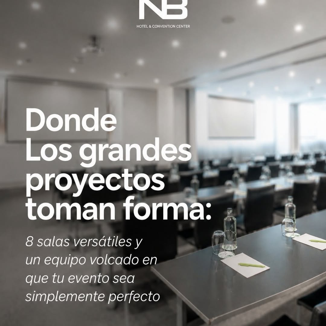 Donde las grandes ideas encuentran su espacio:
8 salas versátiles y un equipo volcado en que tu próximo evento sea inolv