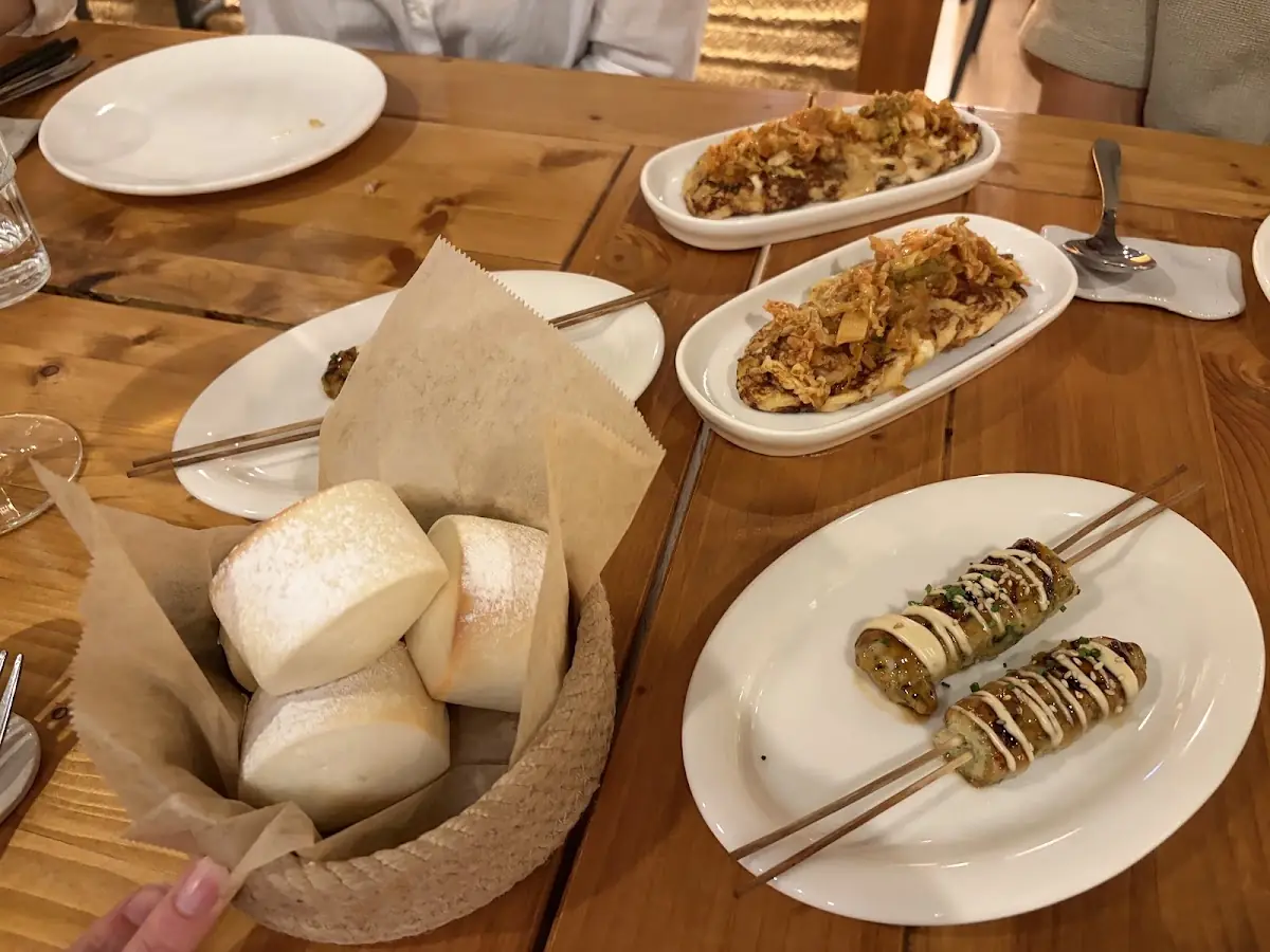 Bao buns and skewers at Nus Palma