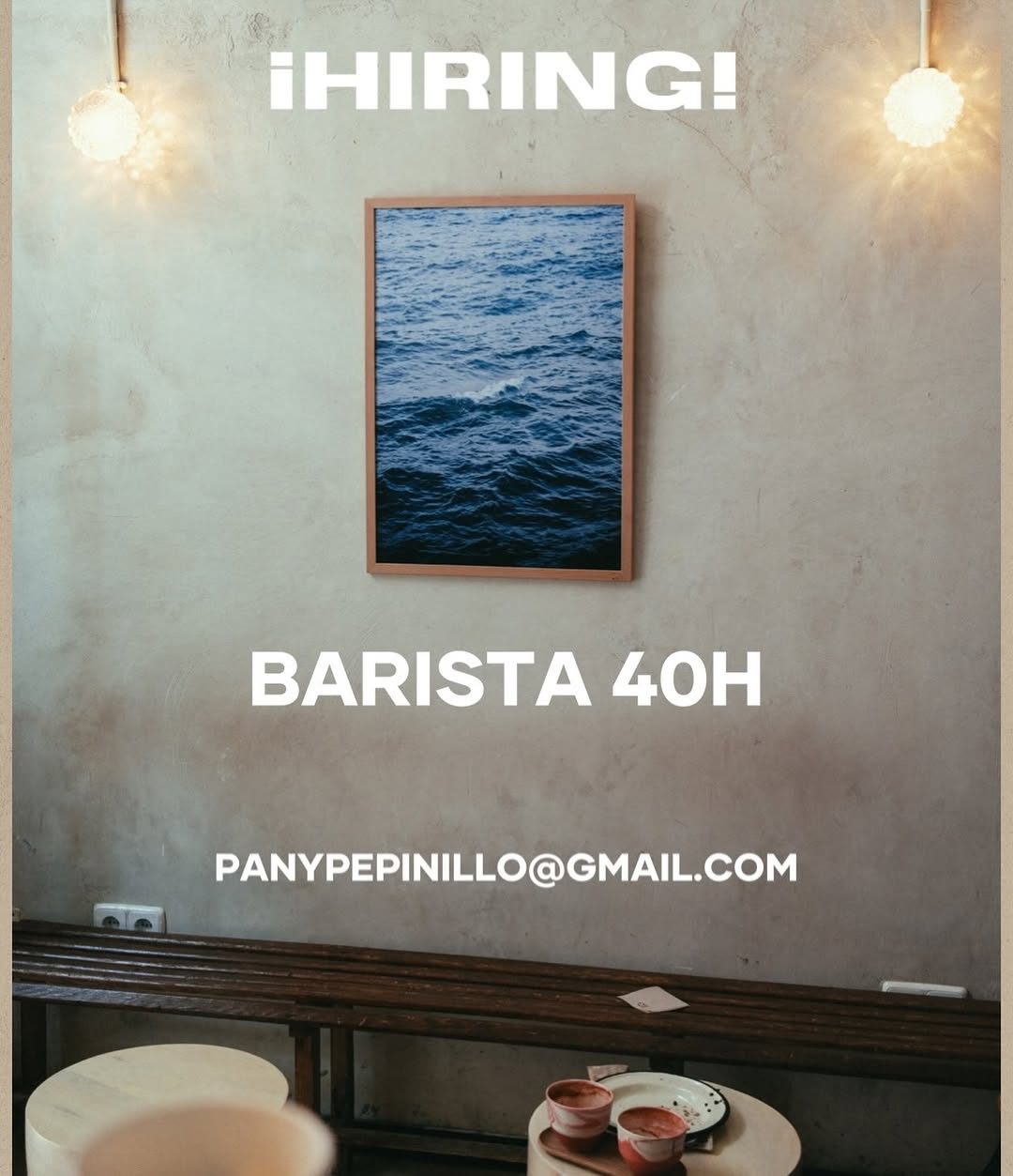 Estamos buscando barista para sumarse a nuestro team.
Valoramos muchísimo la buena actitud, ganas de trabajar en equipo