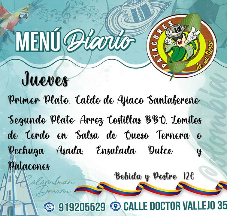 🍽"TODOS LOS PLACERES DE NUESTRA TIERRA EN UN SOLO LUGAR" 🍽

° CALLE DOCTOR VALLEJO 35
METRO PUEBLO NUEVO MADRID-
ESPAÑA
