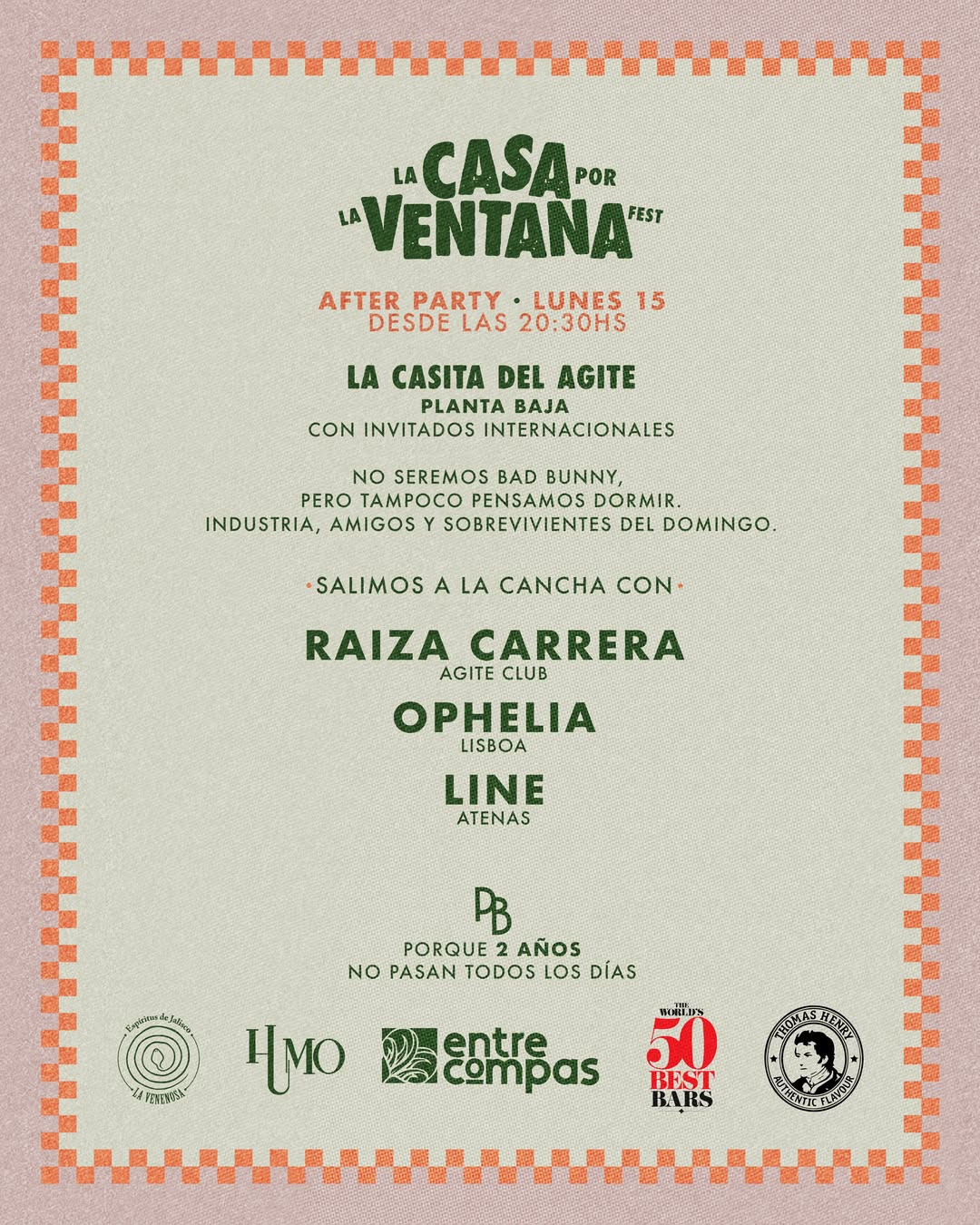 SE AGITA EL AFTERPARTY
¿Pensaban que después del domingo íbamos a bajar la persiana e irnos a dormir?
Esa era la idea.