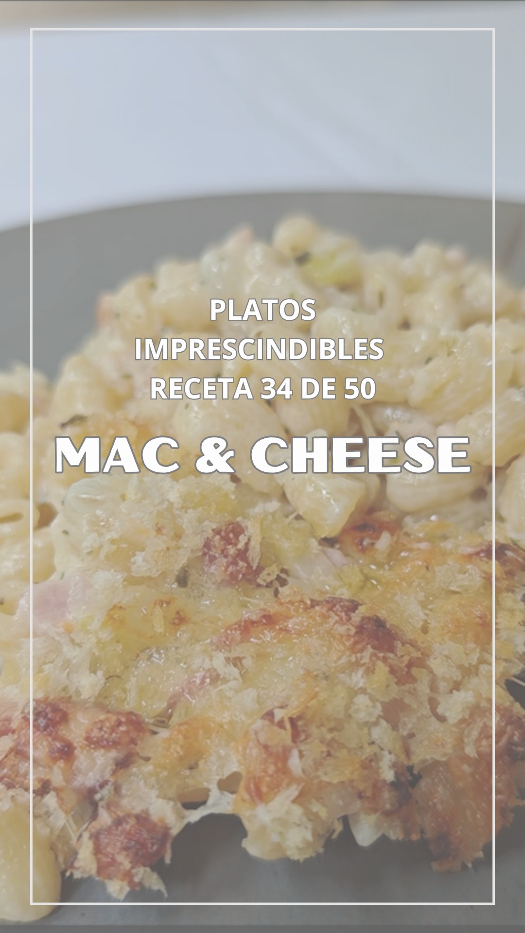 🧀✨ MAC & CHEESE — 34/50 ✨🥓
Cremoso, intenso y tremendamente reconfortante.
El mac & cheese es uno de esos platos que con