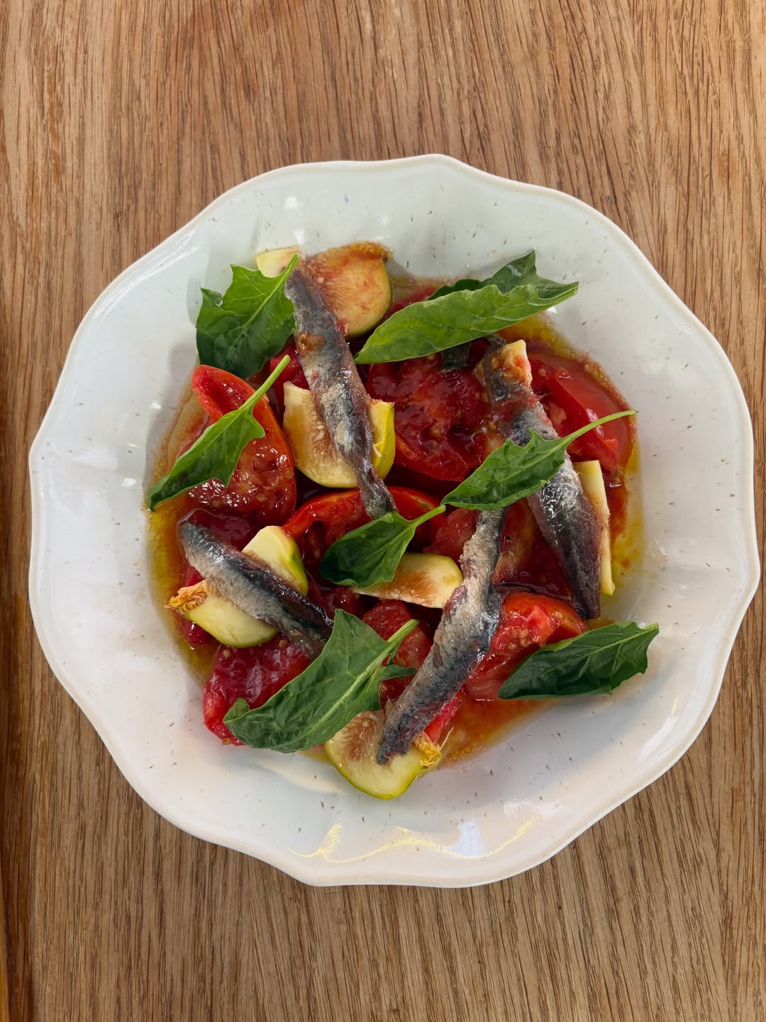 Tomate/breva/anchoa 🍅