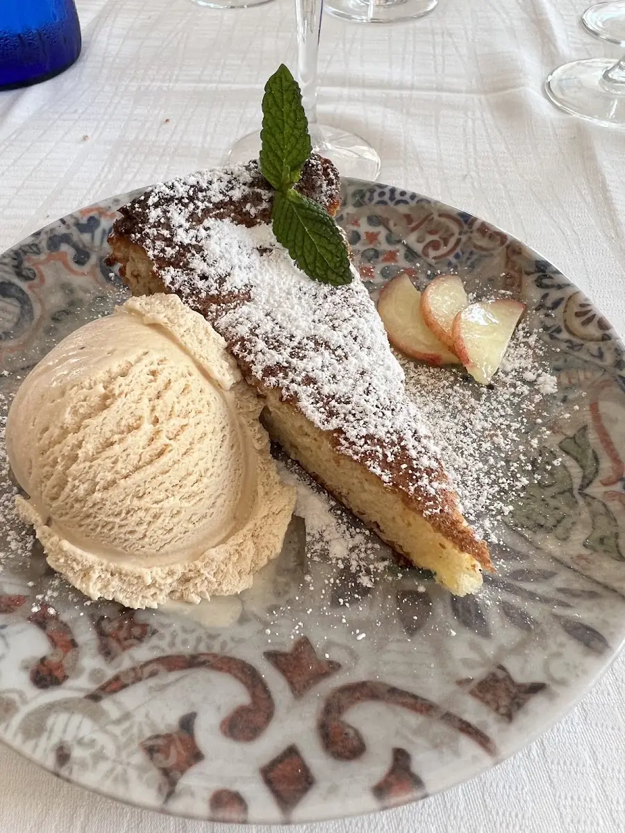 A dessert with ice cream at Ca'n Toni Moreno