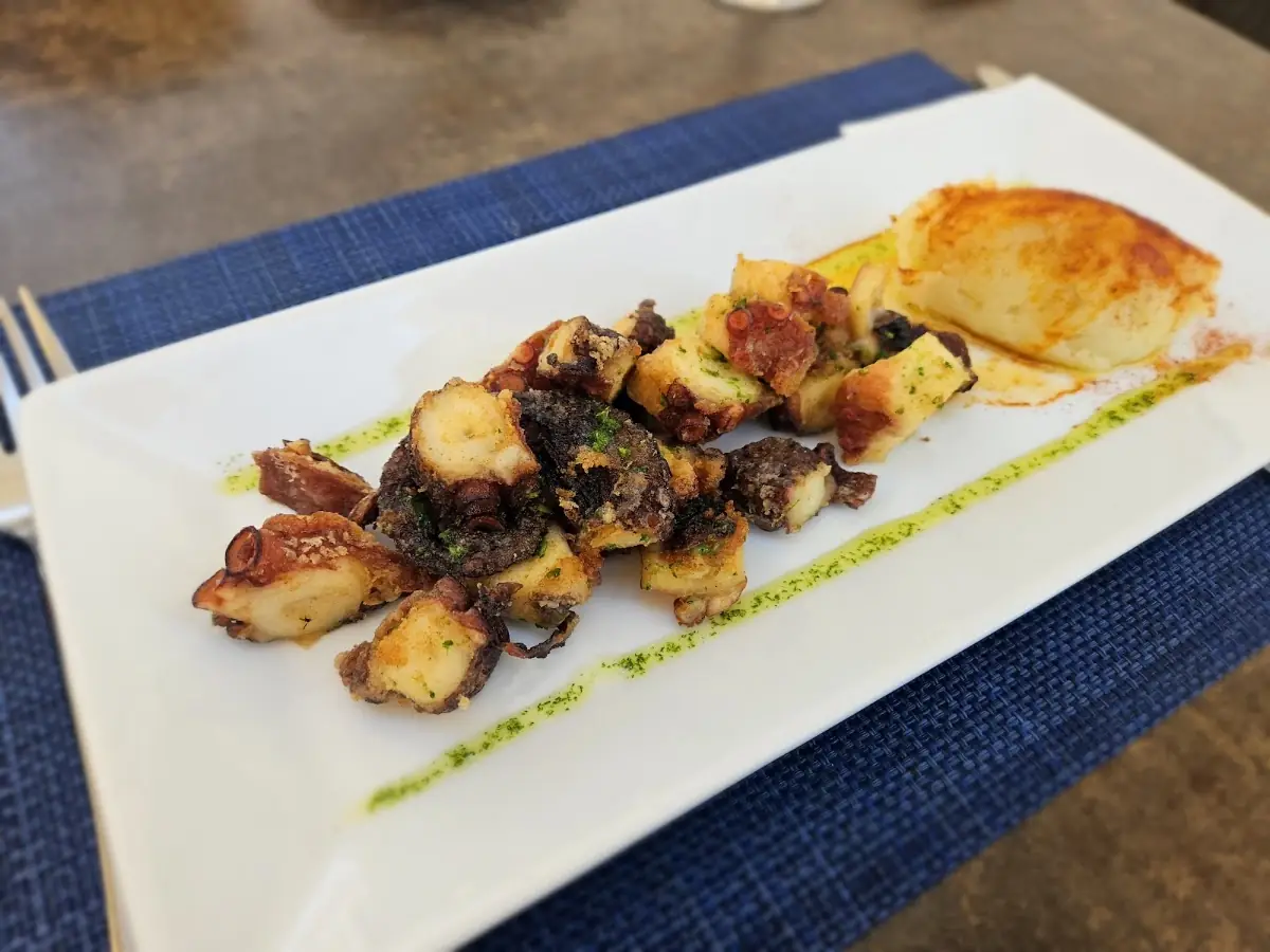 Grilled squid with pesto at Ca'n Toni Moreno