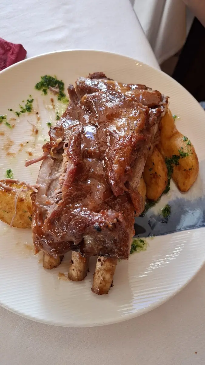 Slow-cooked lamb at Celler El Molí