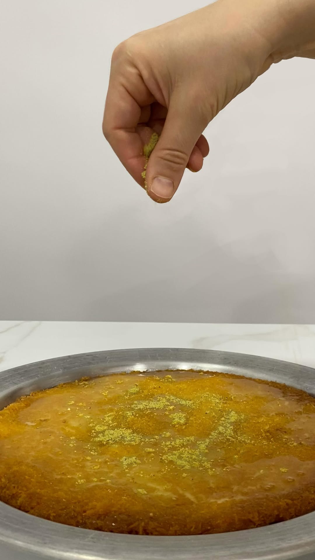 ✨ ¡Nuevo en nuestro menú! ✨ 
Presentamos nuestro delicioso Kunafe, un postre levantino tradicional que no te puedes perd