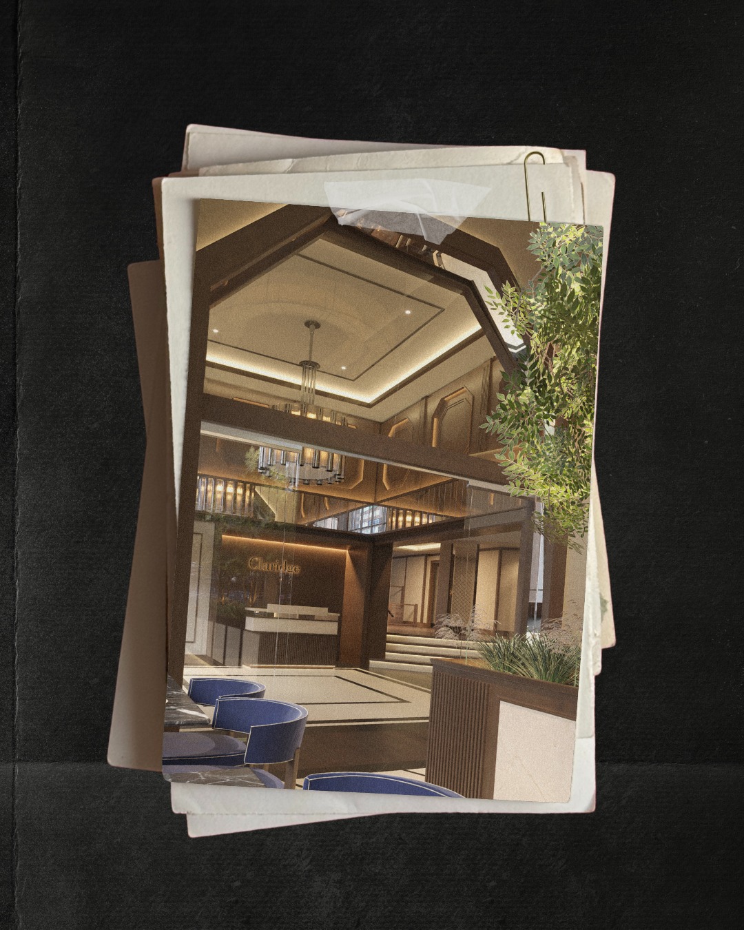 This is the kind of lobby that makes “we’ve arrived” feel like an event.

Warm light, elegant details and a quiet sense 