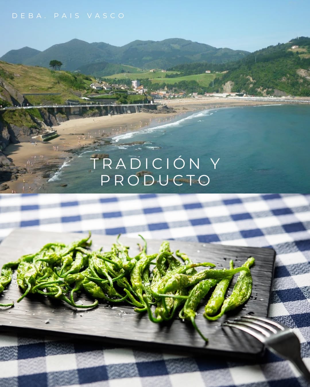 Desde Deba (Guipúzcoa) directamente a nuestro mantel de cuadros. 

Producto con origen, al punto exacto y rematado con s