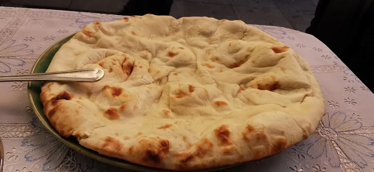 A naan bread on a plate