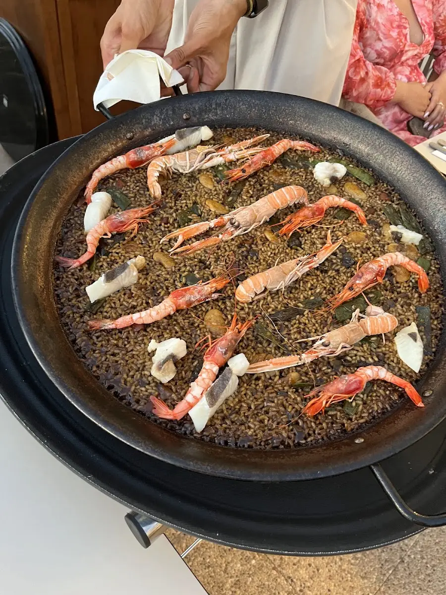 Seafood paella at Sa Foradada