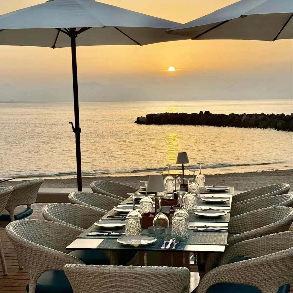 Sunset over the sea from Sa Xarxa