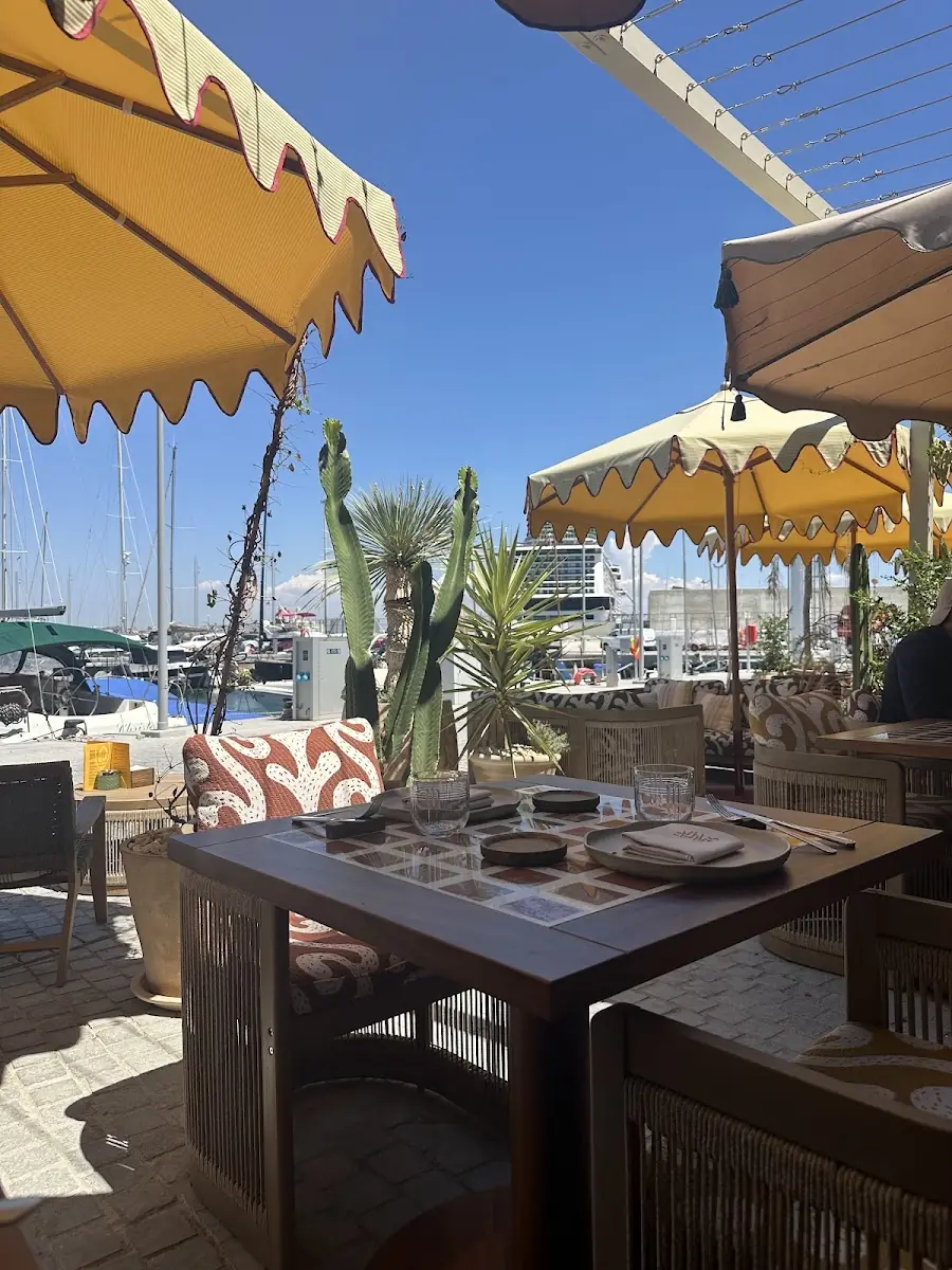 The marina terrace at Saltao
