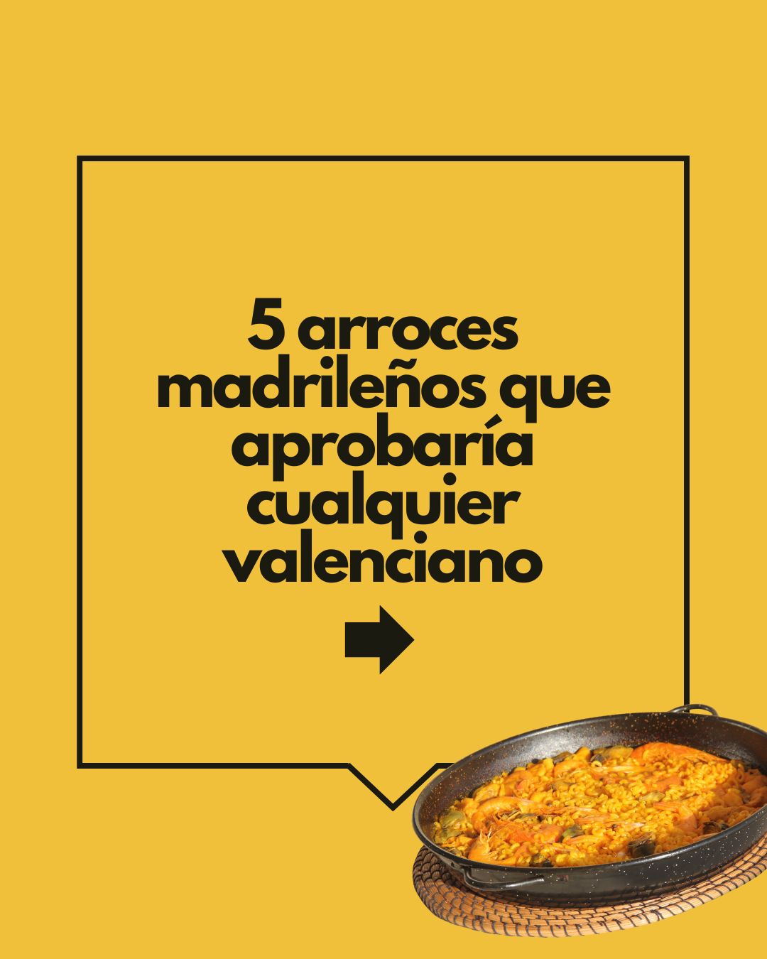 El Día Mundial de la Paella 🥘 también se celebra en Madrid.
Te dejamos 5 restaurantes donde el arroz es protagonista, p