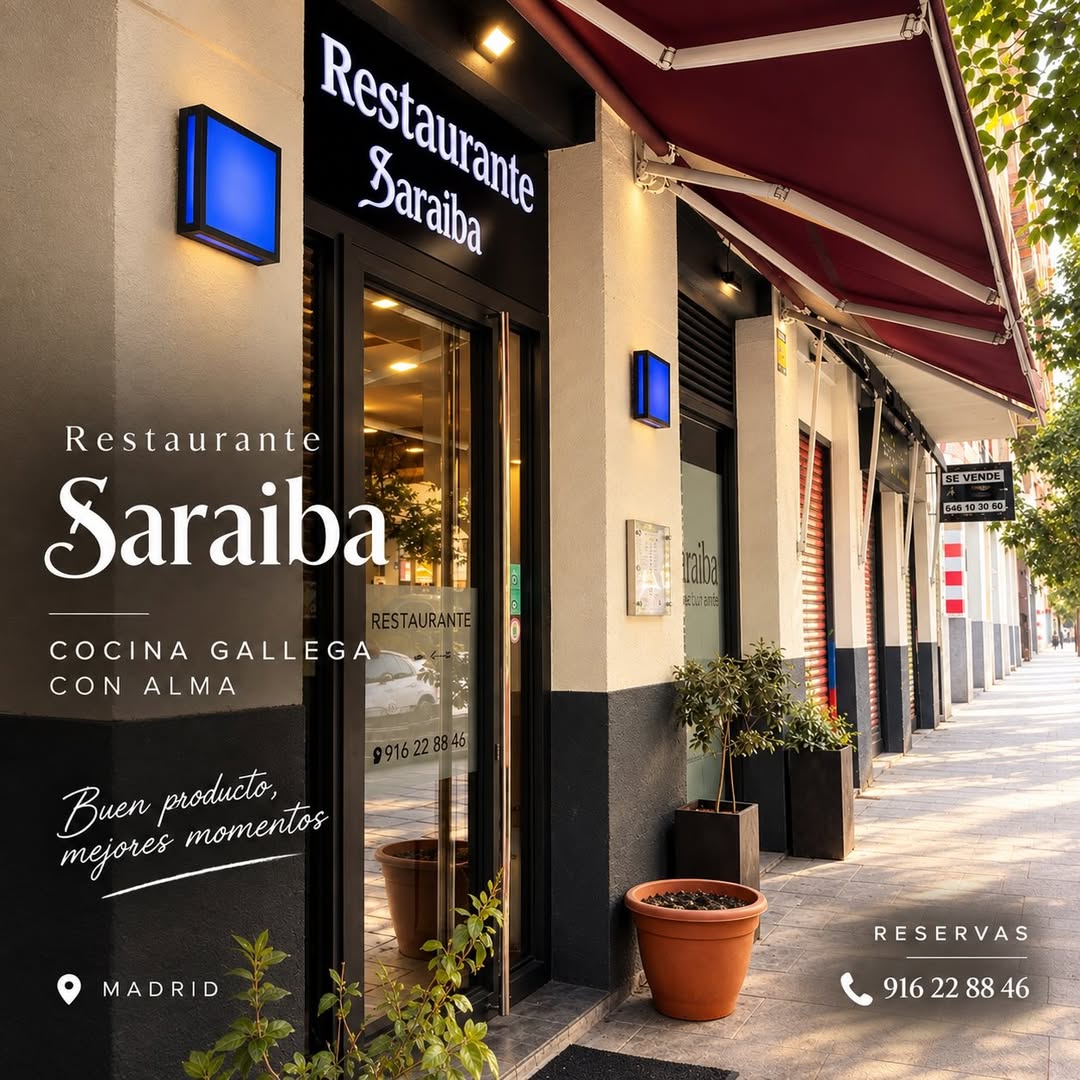 ✨ Bienvenidos a Restaurante Saraiba ✨
Un espacio donde el buen producto, la cocina y el ambiente se unen para crear mom